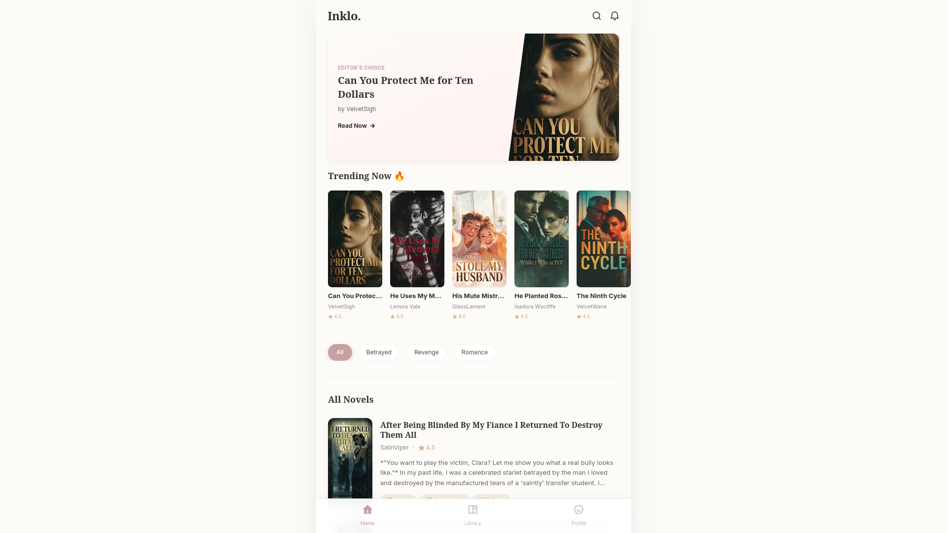 website screenshot of https://inkloapp.com/