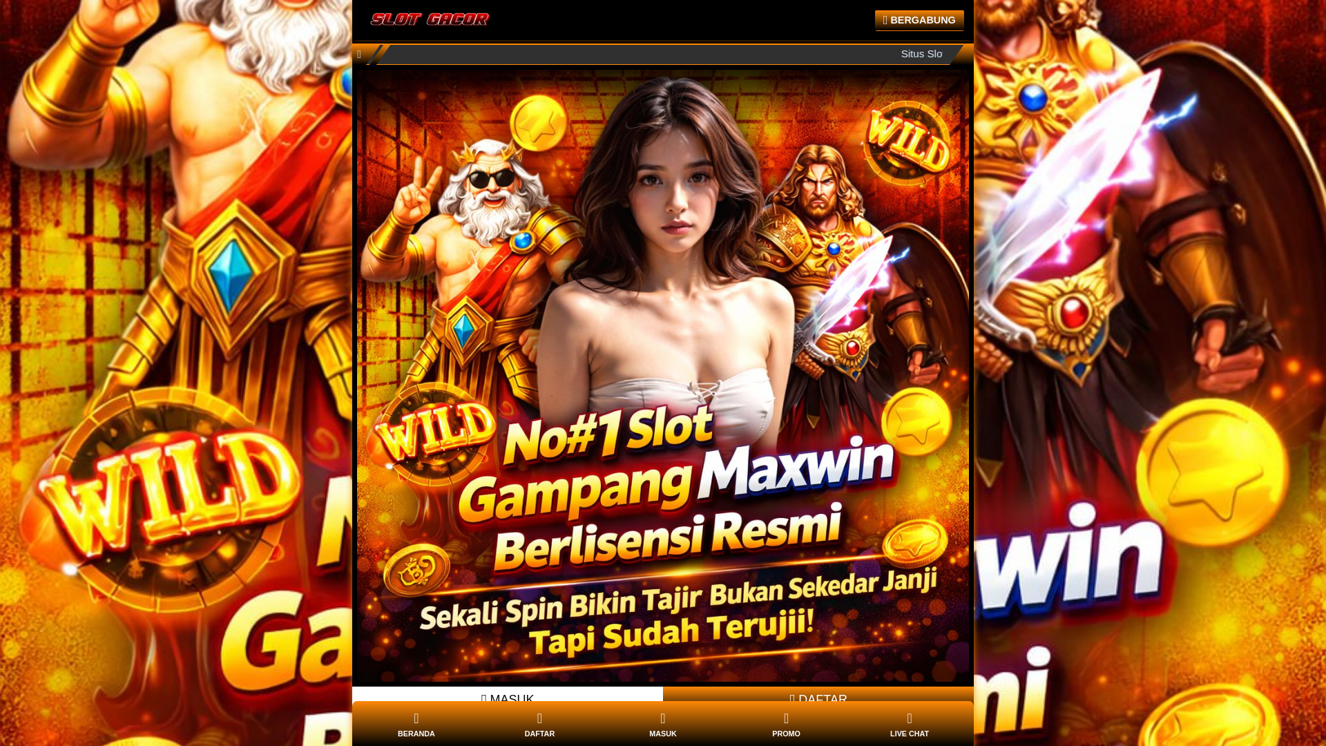 website screenshot of https://slotgacorserver-idn.pages.dev/