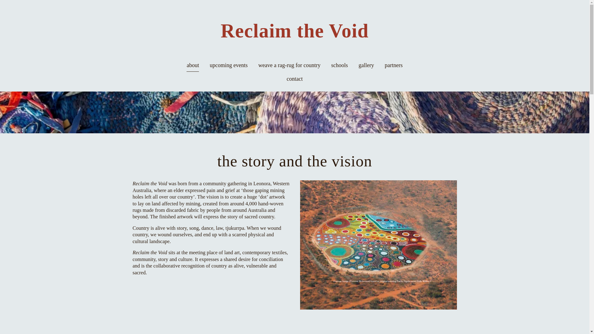 website screenshot of https://reclaimthevoid.online/