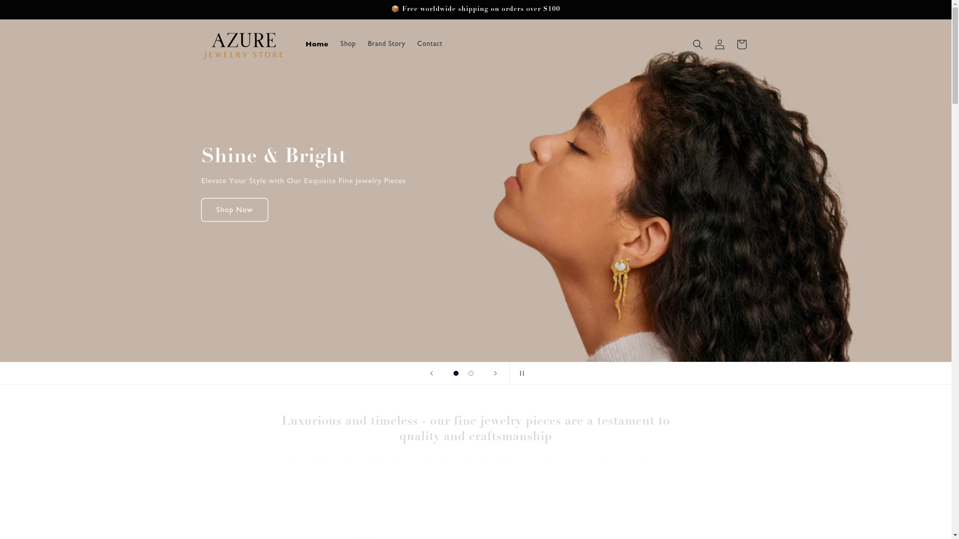 website screenshot of https://azurejewellery.online/