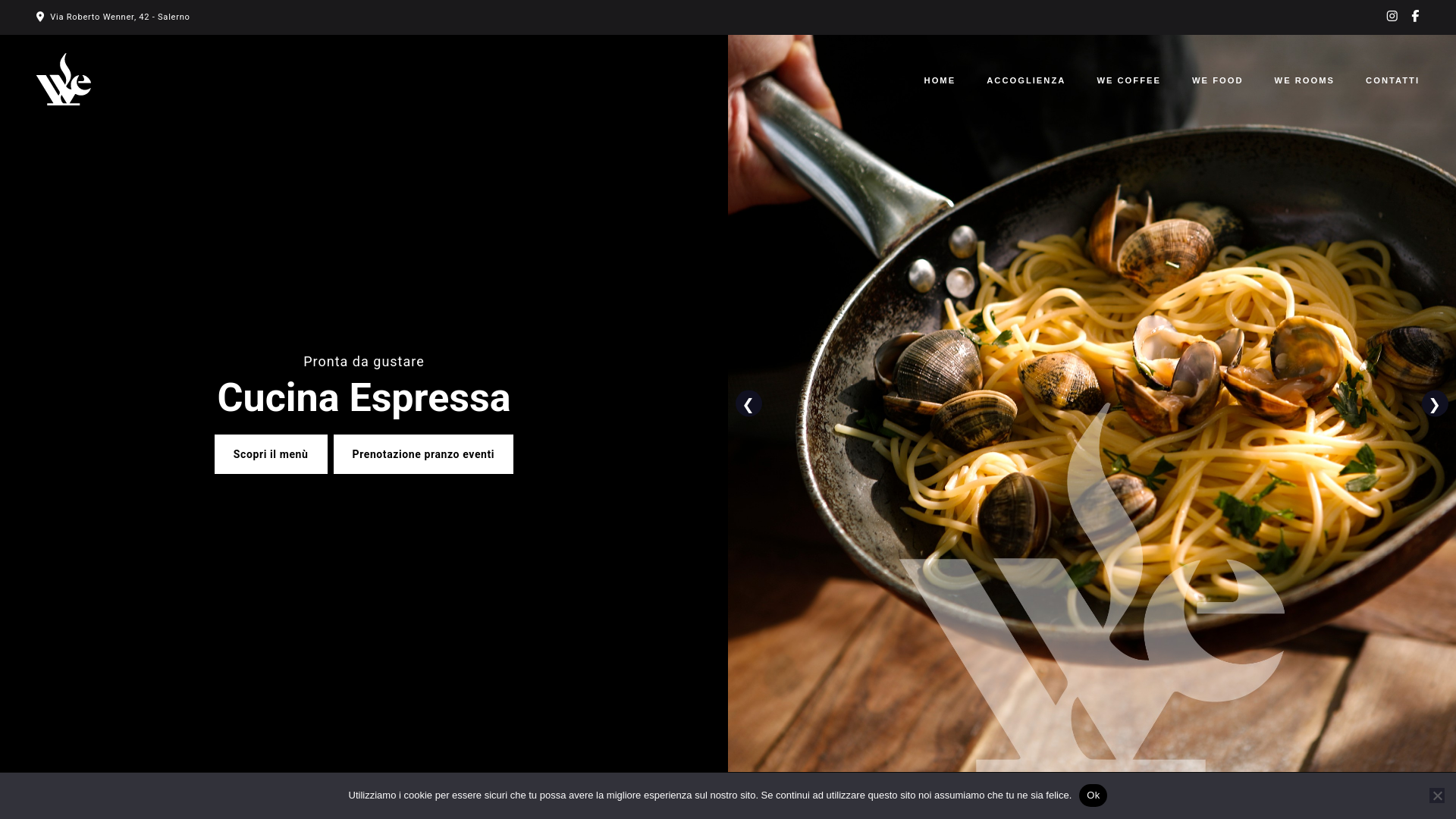 website screenshot of https://wecoffeesalerno.it