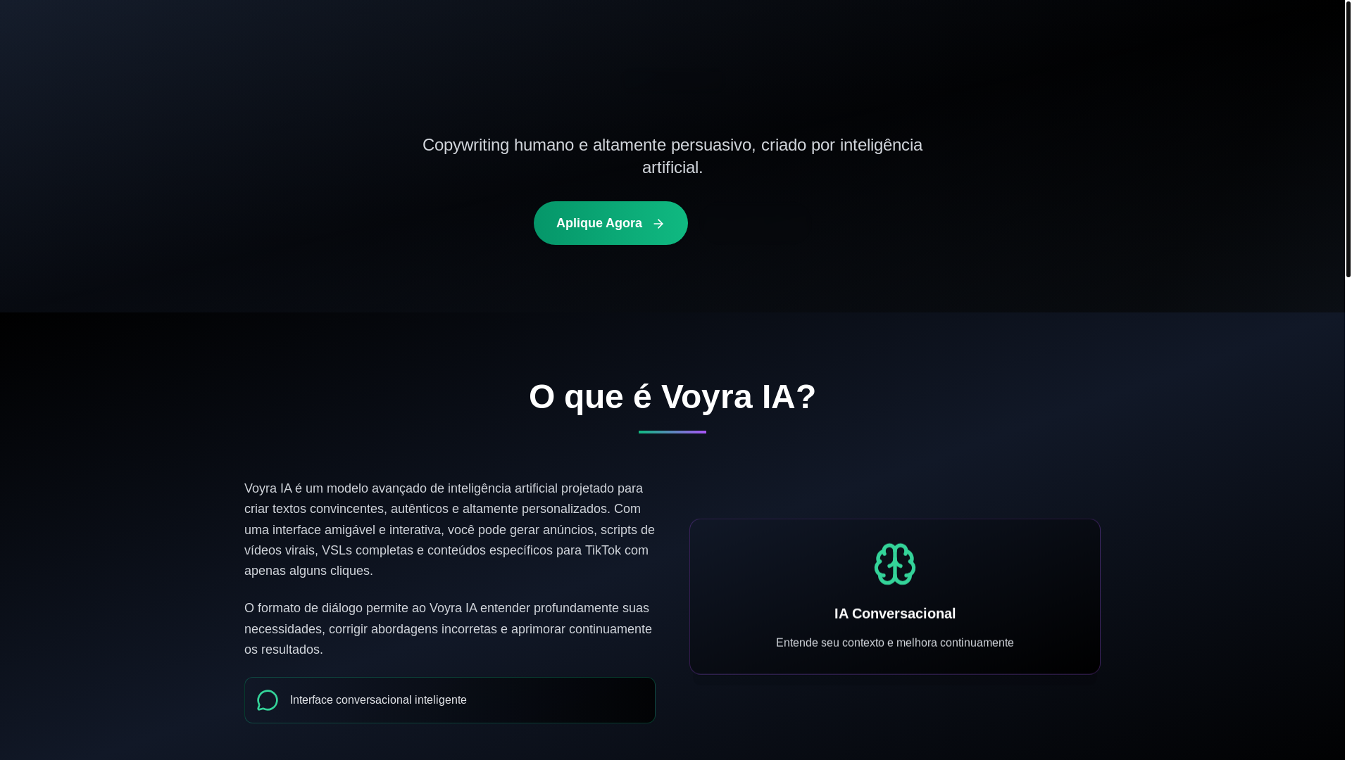 website screenshot of https://voyra-landing.pages.dev/