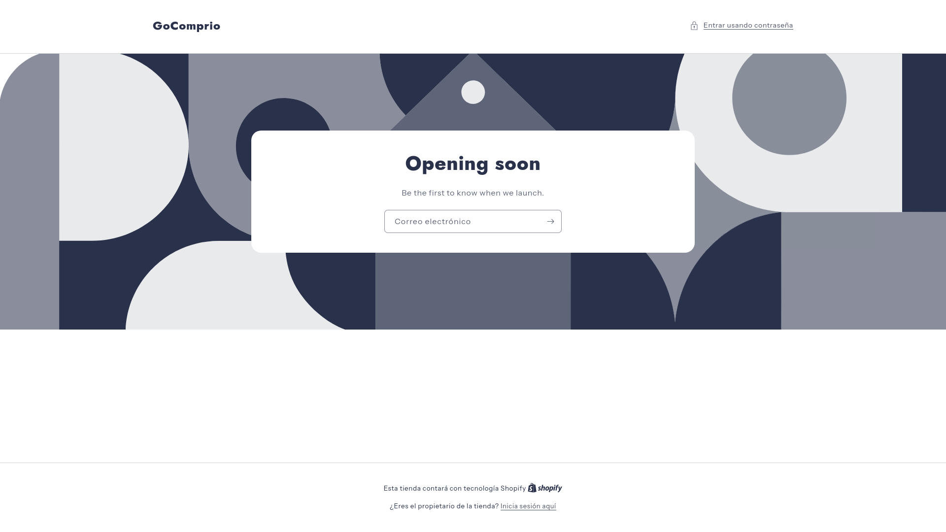 website screenshot of https://gocomprio.com/