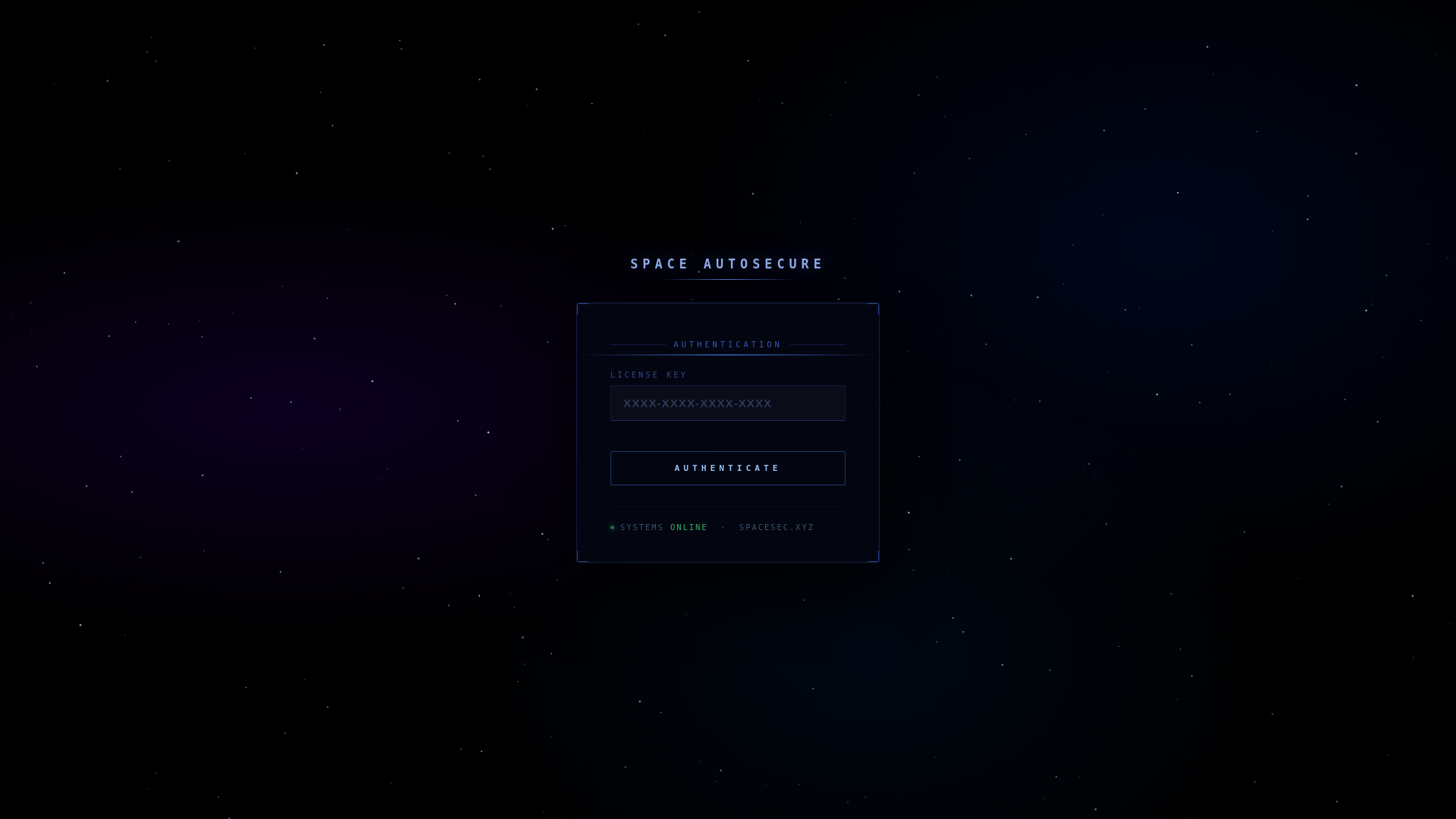 website screenshot of https://spacesec.xyz/