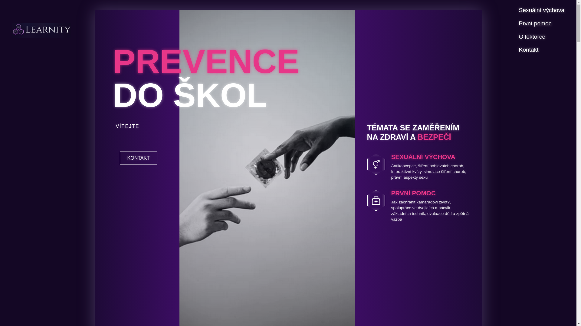 website screenshot of https://learnity.cz/