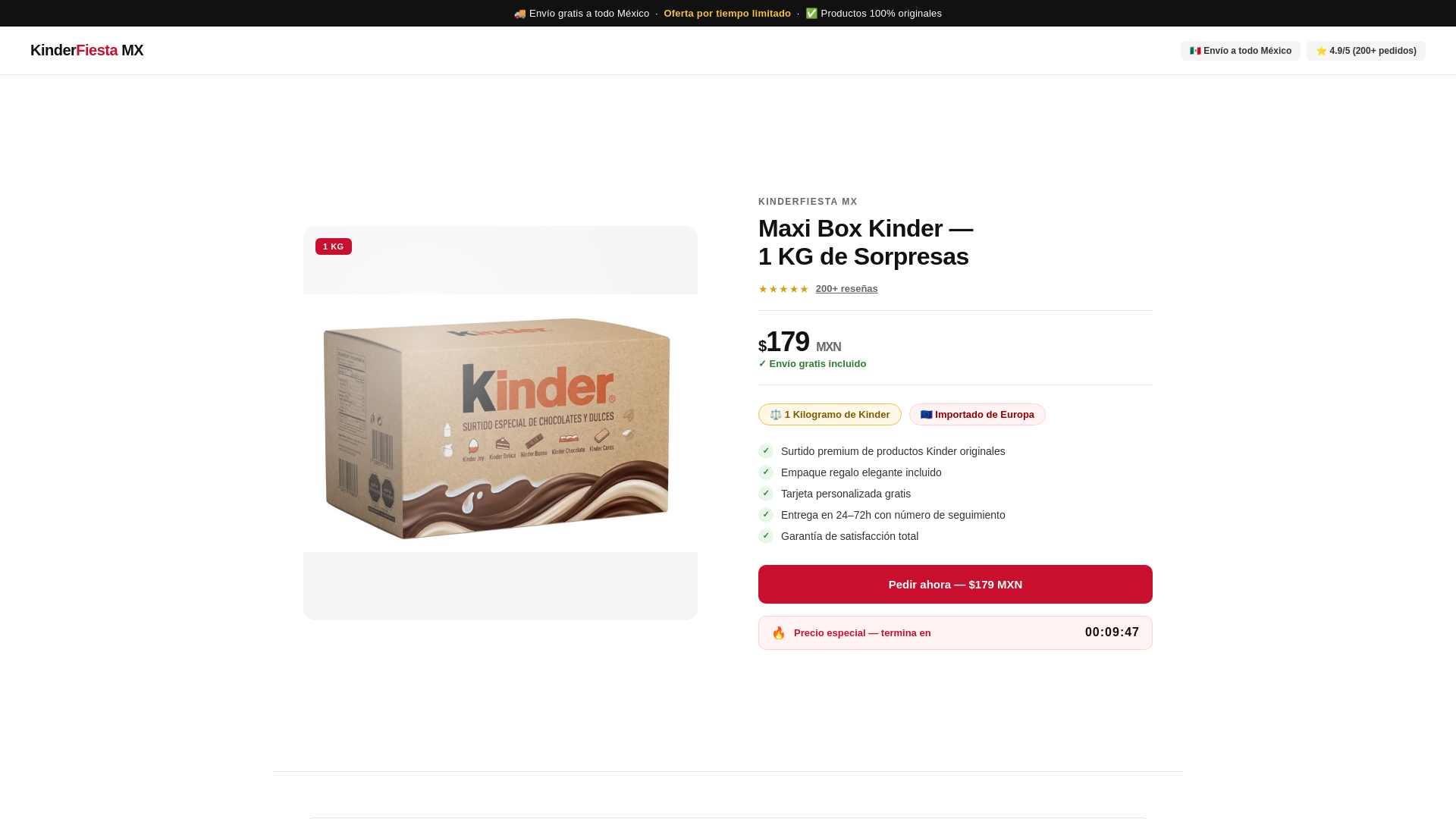 website screenshot of https://kinder-fiesta.com/