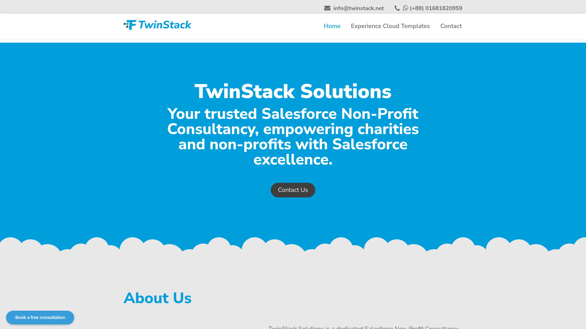 website screenshot of https://twinstack.pages.dev/