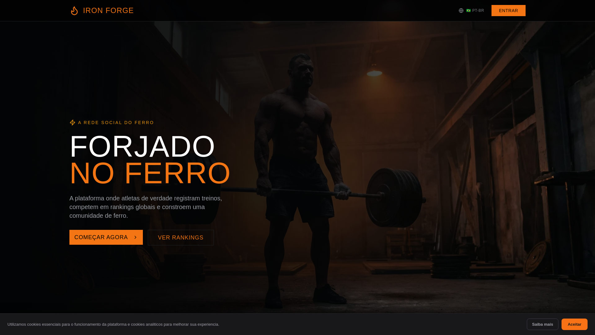 website screenshot of https://ironforgesocial.com/