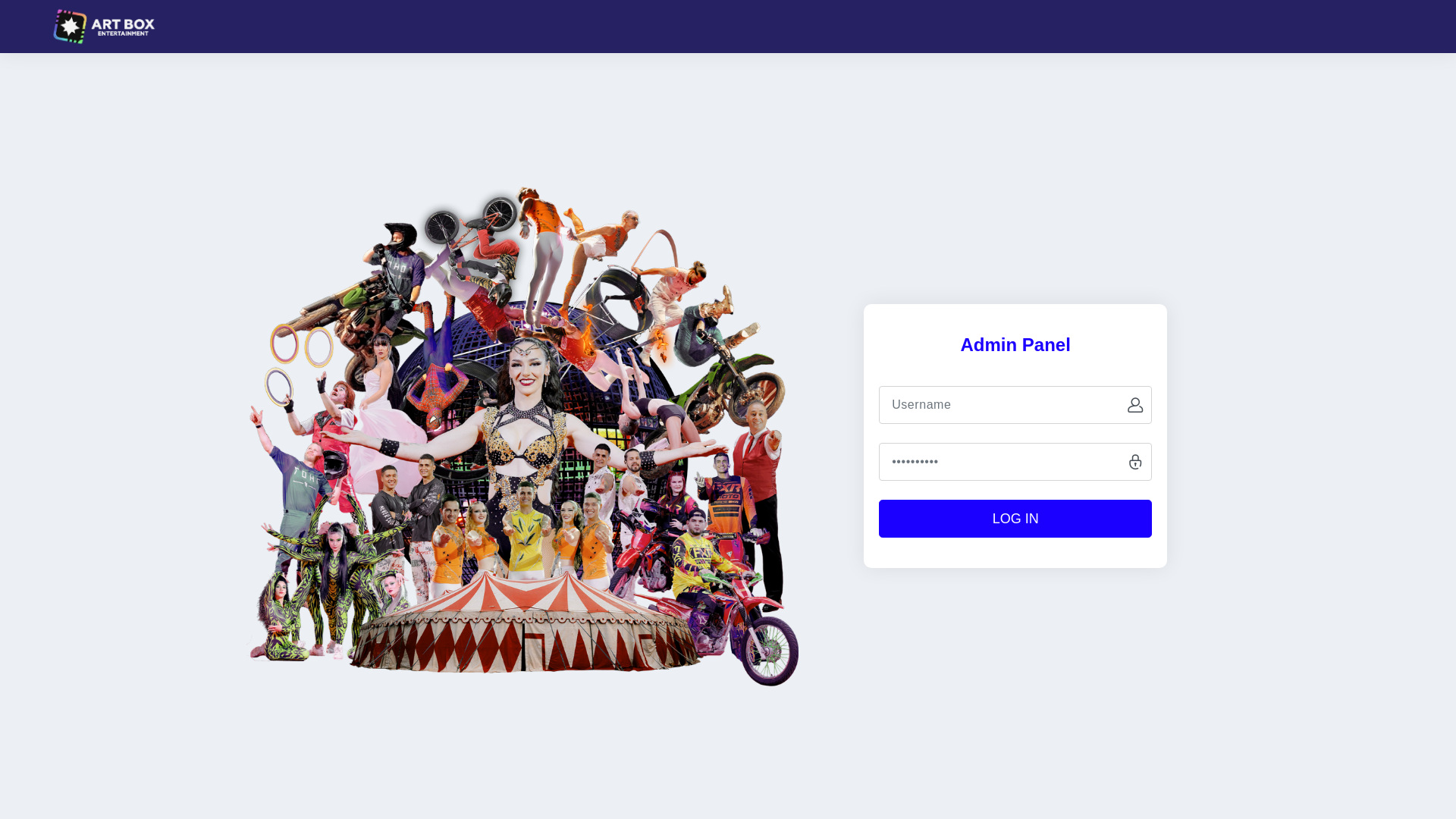 website screenshot of https://artboxtickets.net/