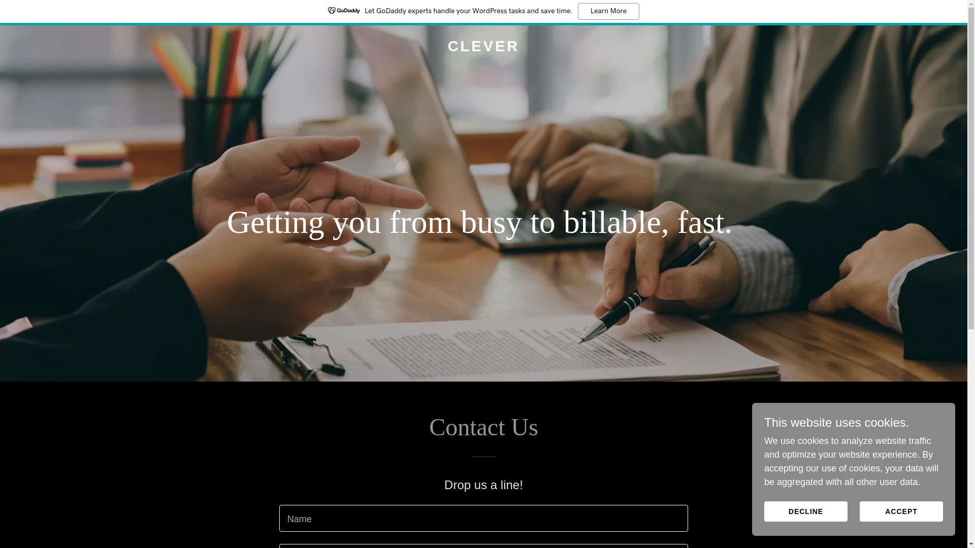 website screenshot of https://hirewithclever.com/