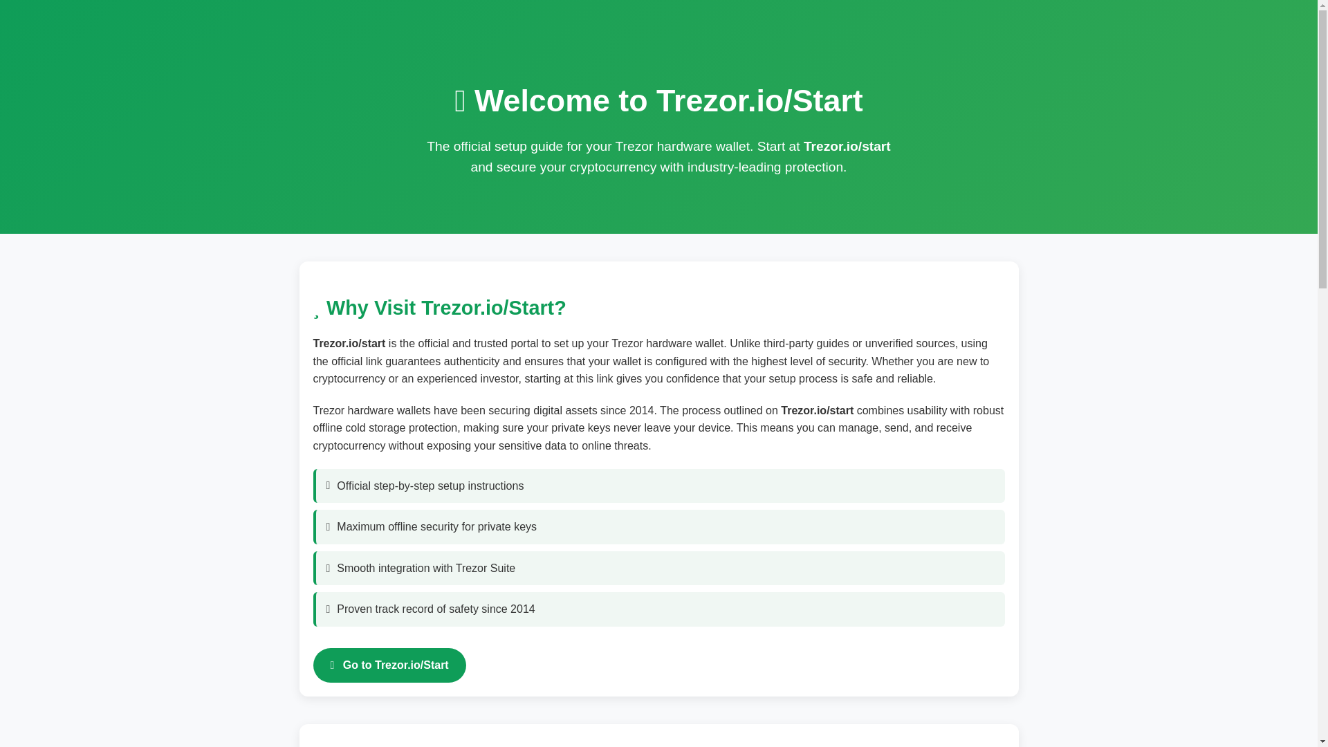 website screenshot of https://welcome-trezorio.pages.dev/