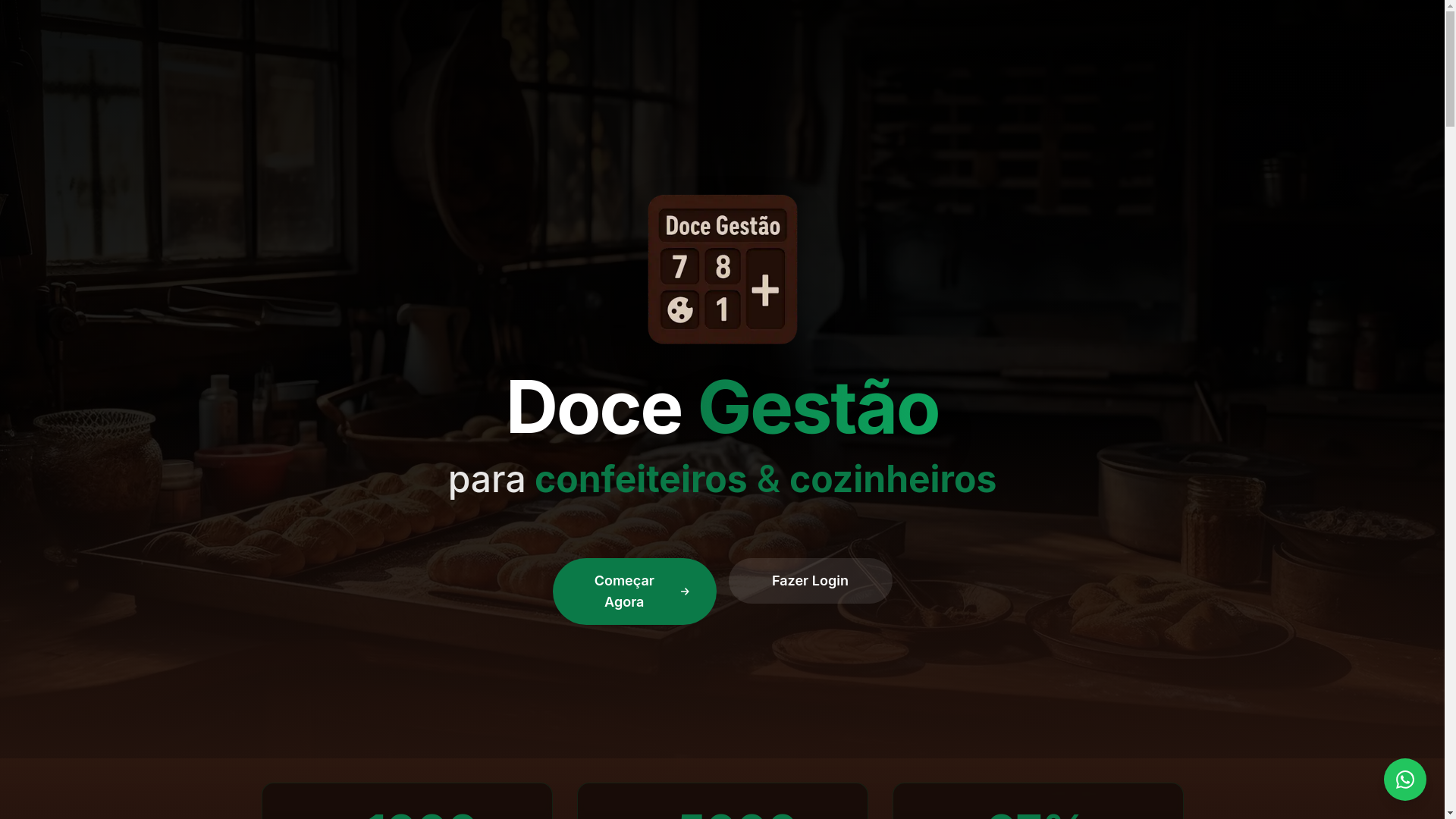 website screenshot of https://minhadocegestao.com.br/