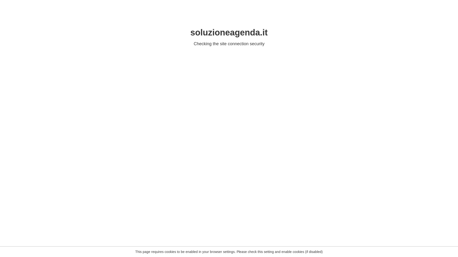 website screenshot of https://soluzioneagenda.it/