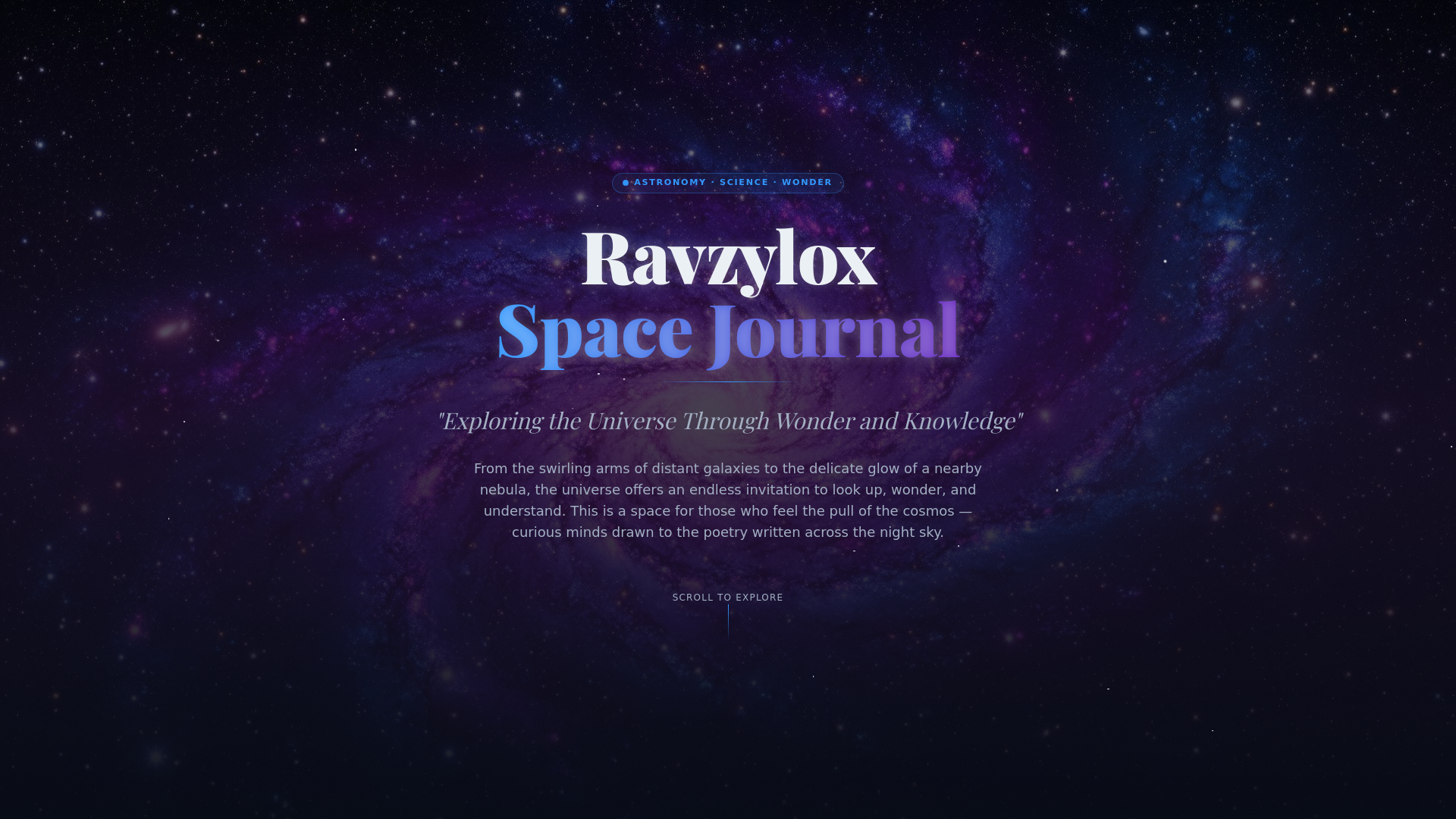 website screenshot of https://ravzylox.info/
