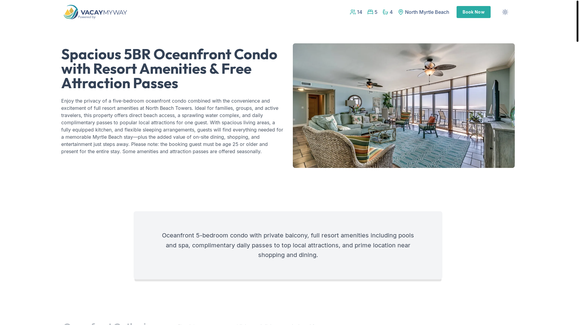 website screenshot of https://northbeachpasses.house/