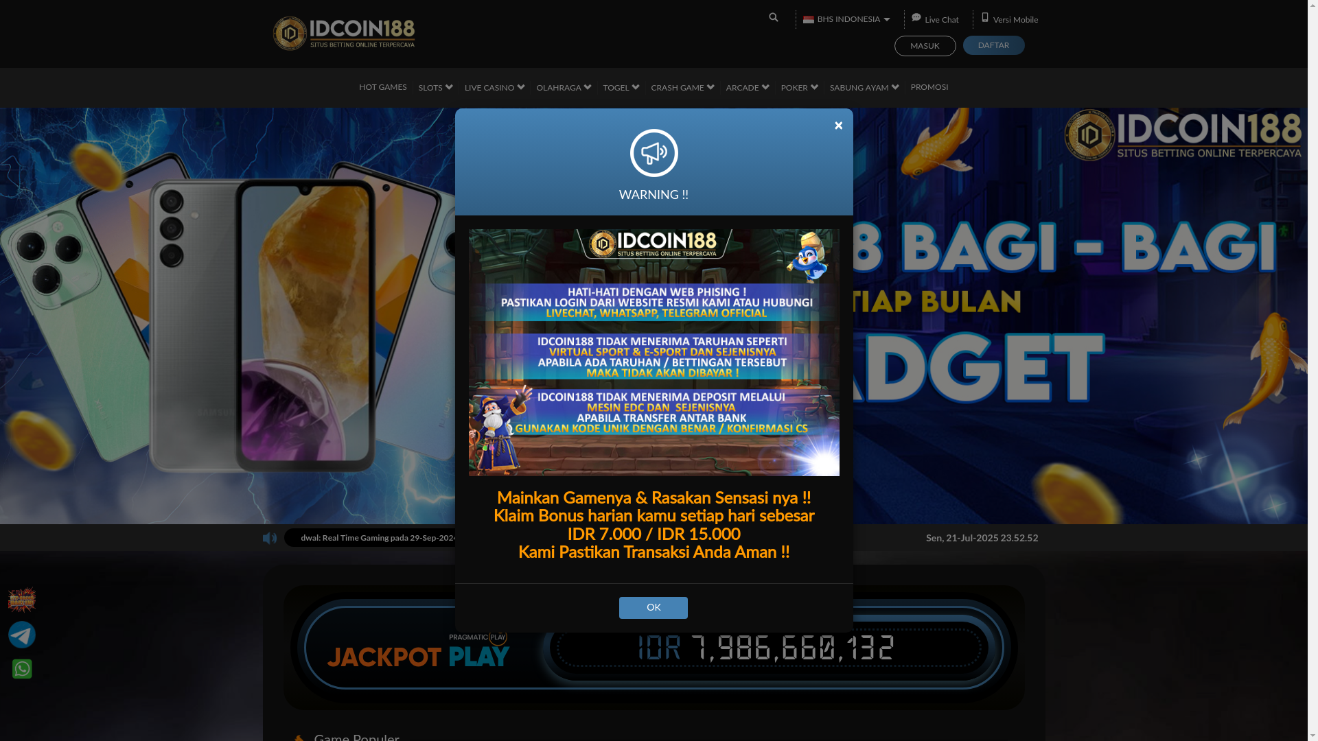 website screenshot of https://idcoinweb.xyz/