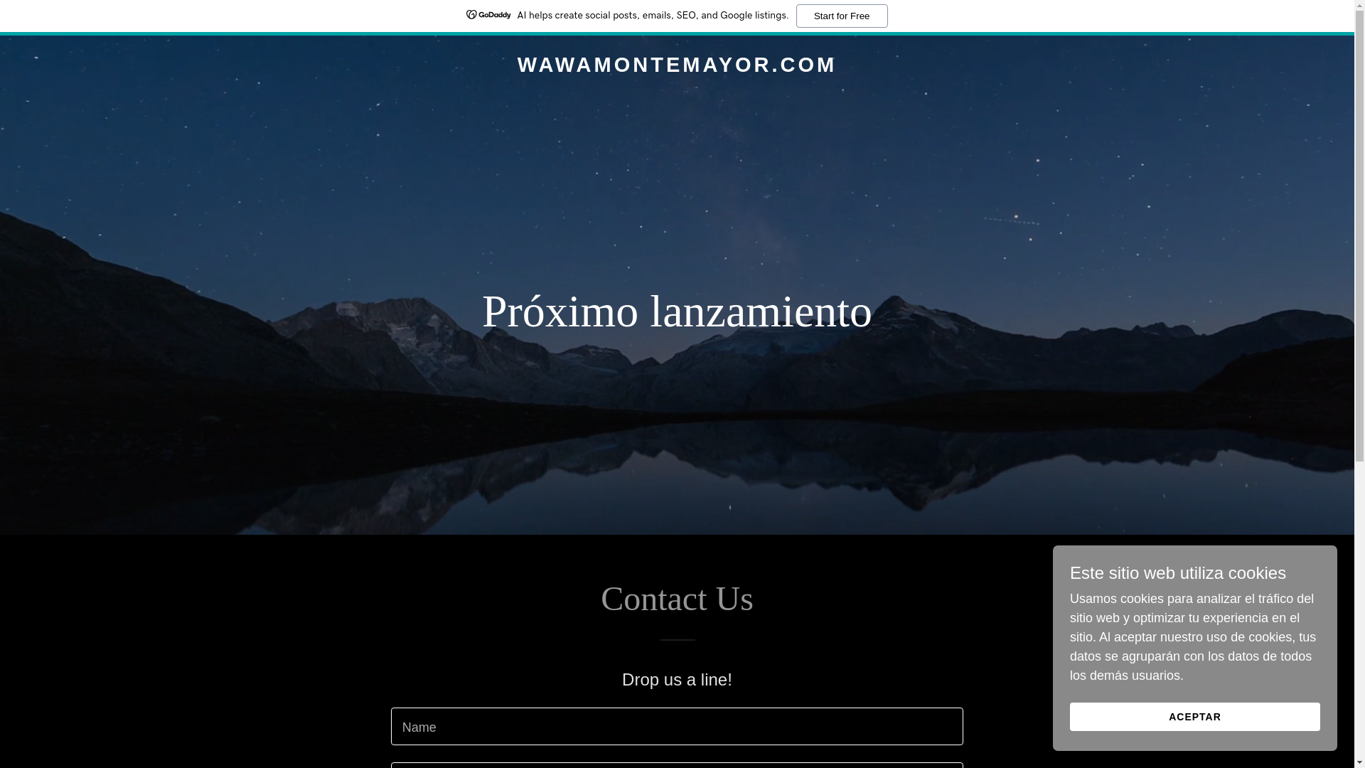 website screenshot of https://wawamontemayor.com/