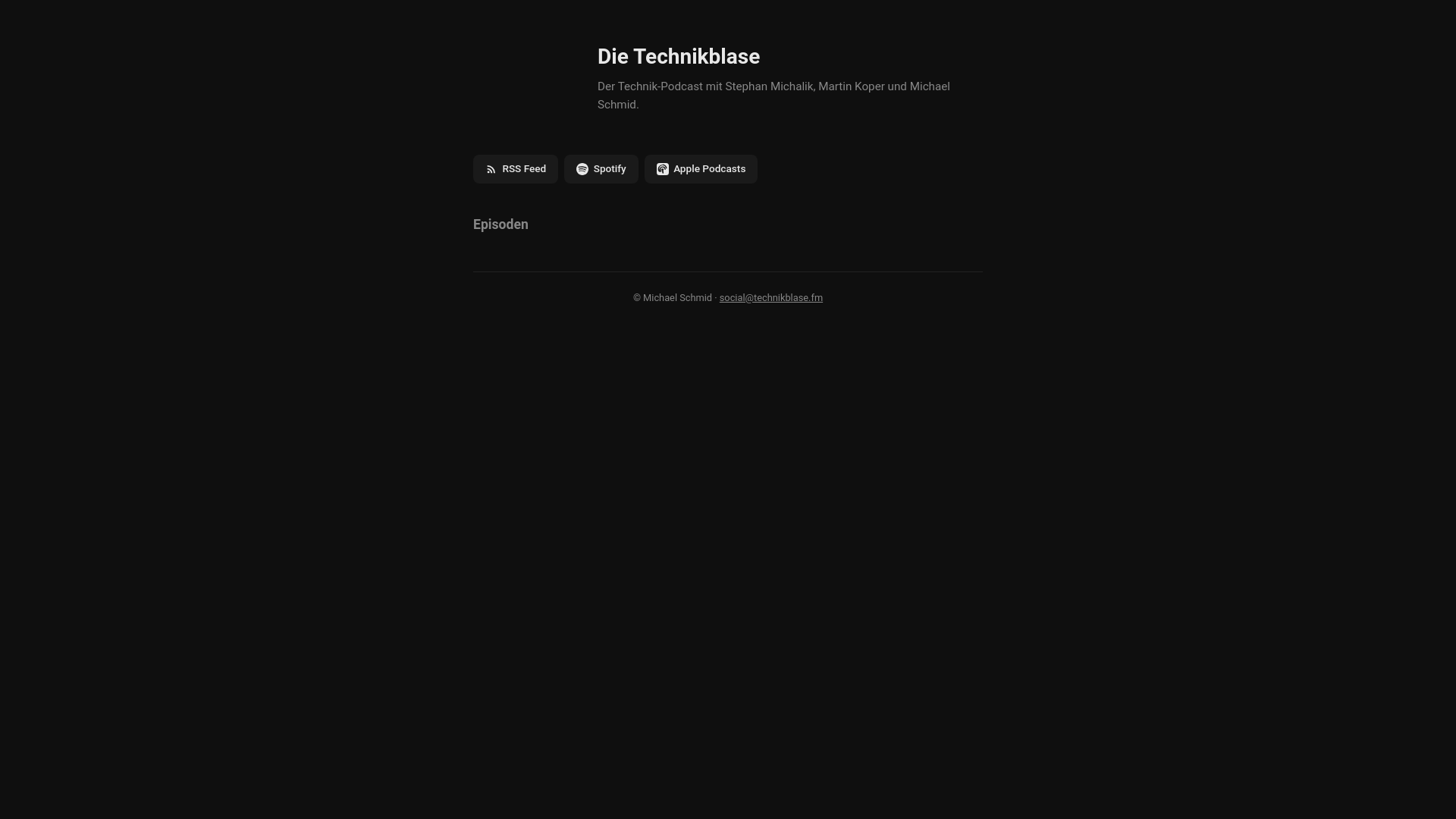 website screenshot of https://technikblase-fm.pages.dev/