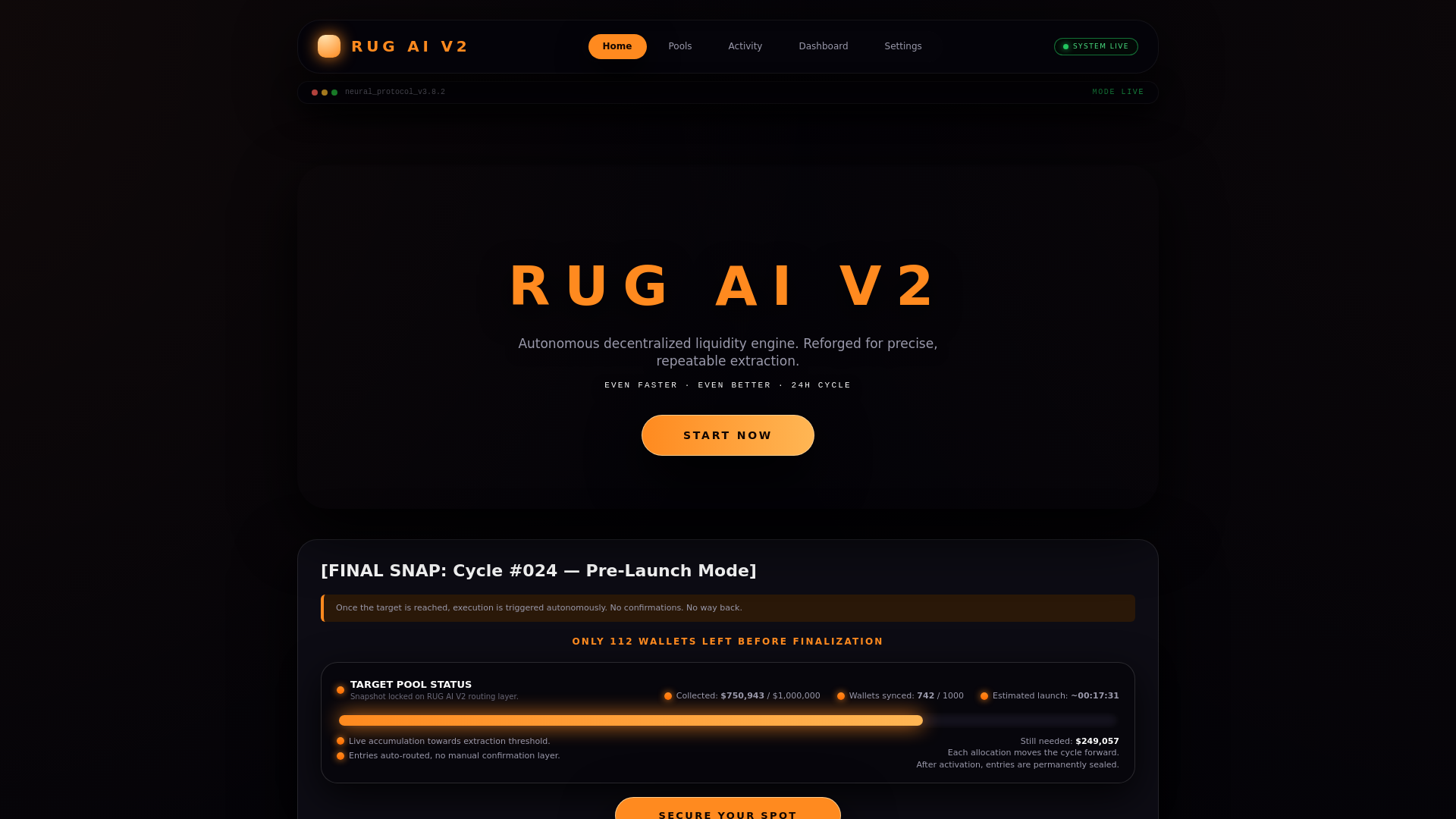 website screenshot of https://ai-rugg.com