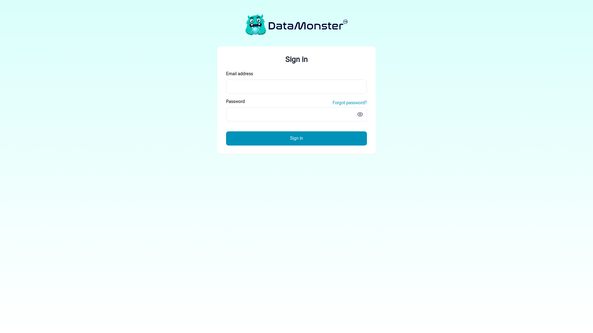 website screenshot of https://datamonster-staging.pages.dev/