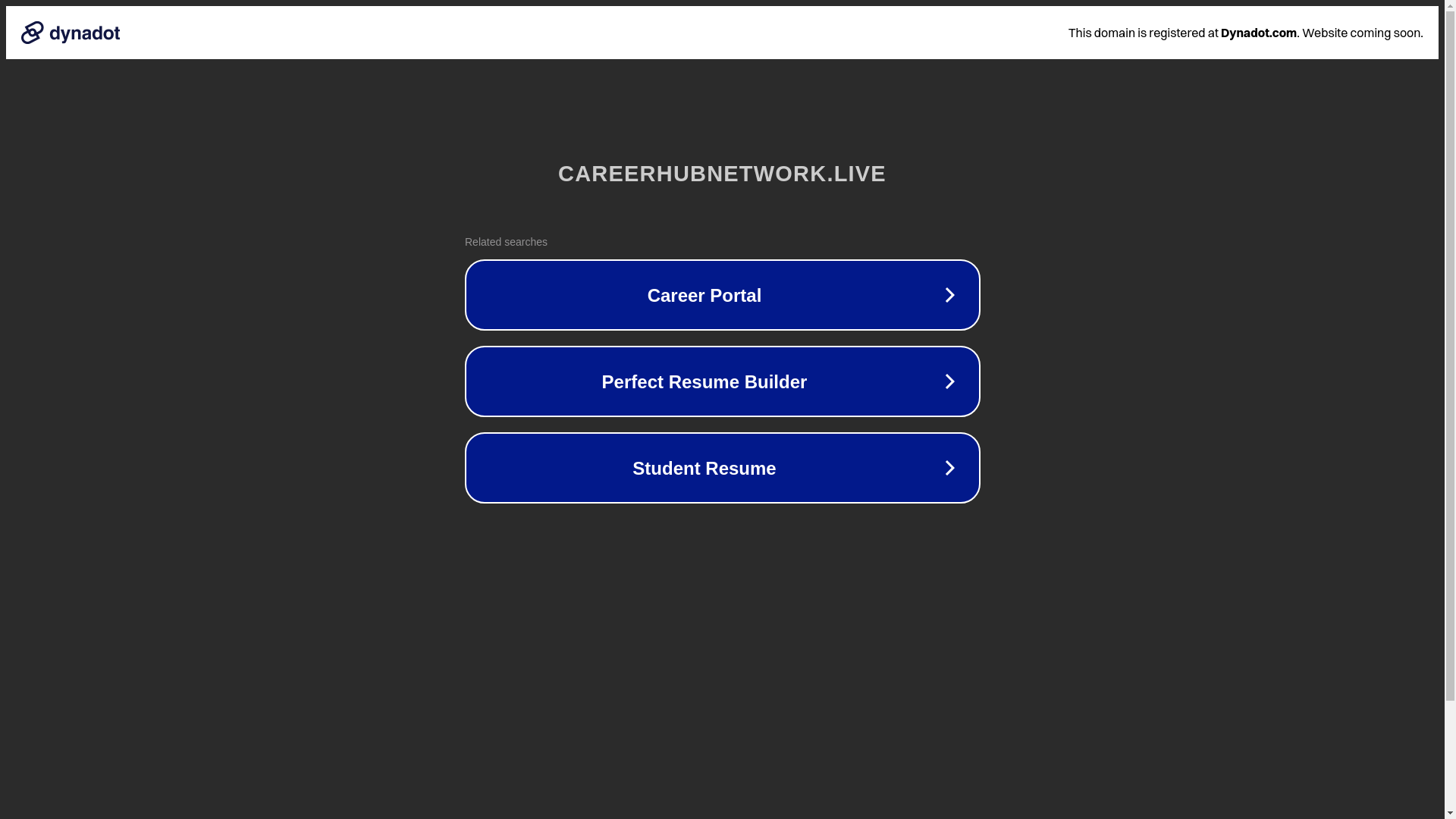 website screenshot of https://careerhubnetwork.live/