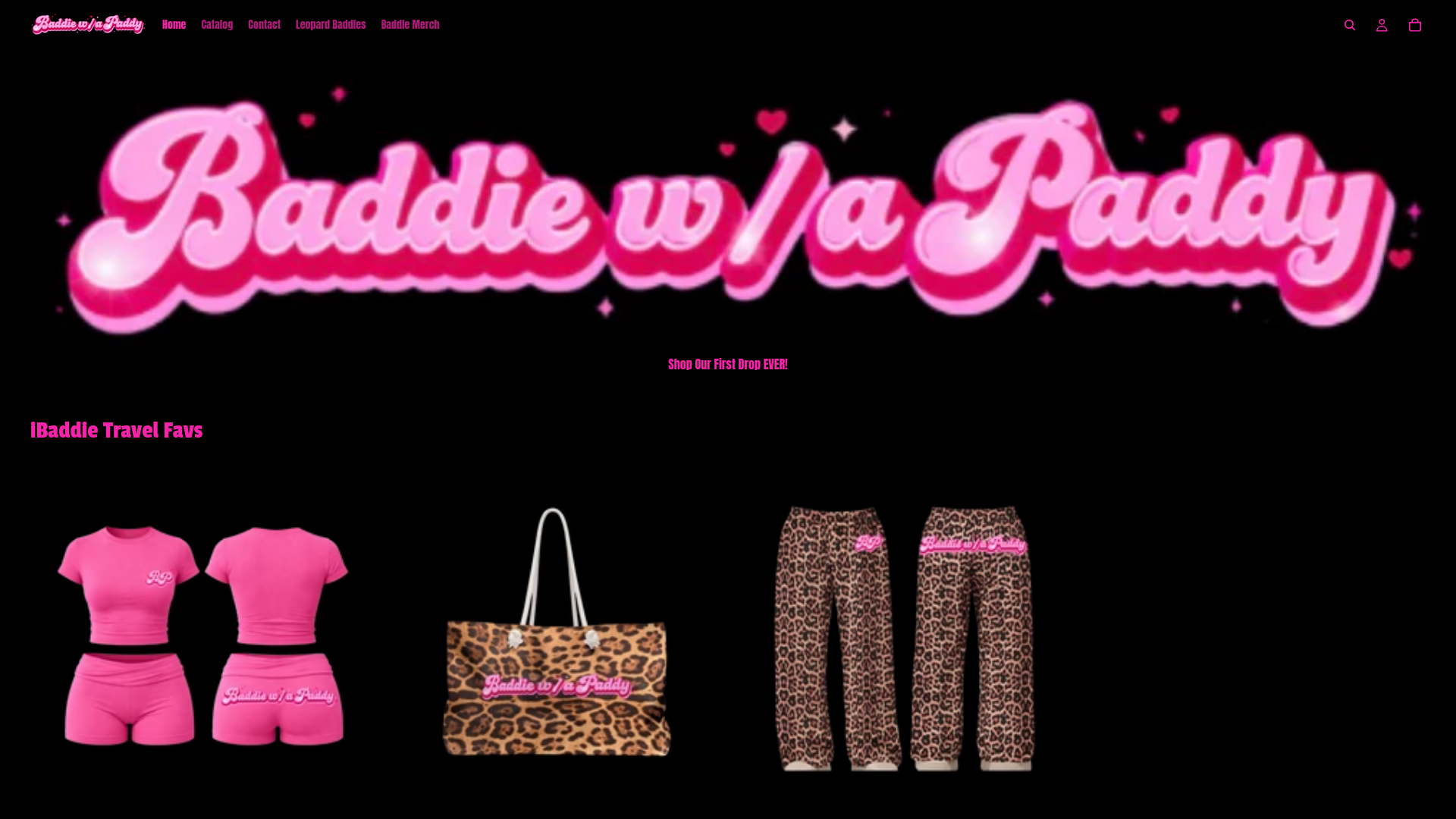 website screenshot of https://baddiewapaddy.com/
