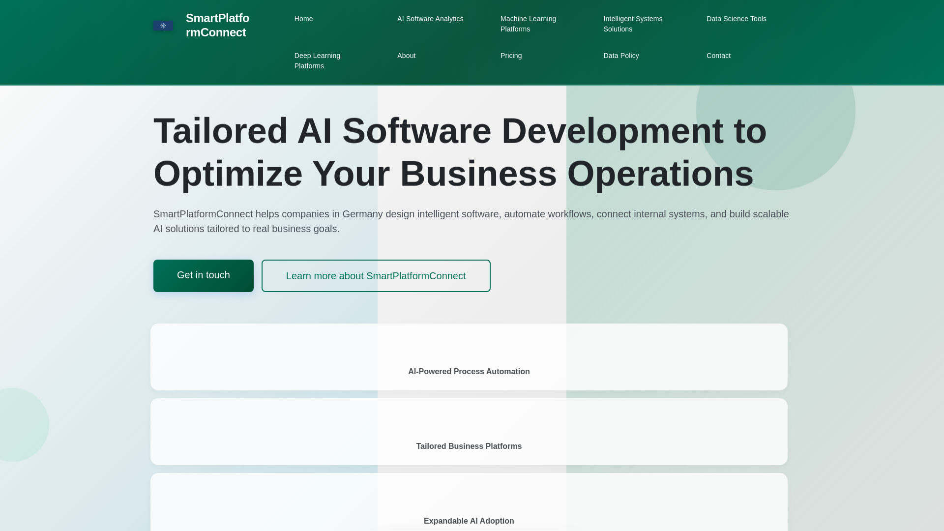 website screenshot of https://smartplatformconnect.link