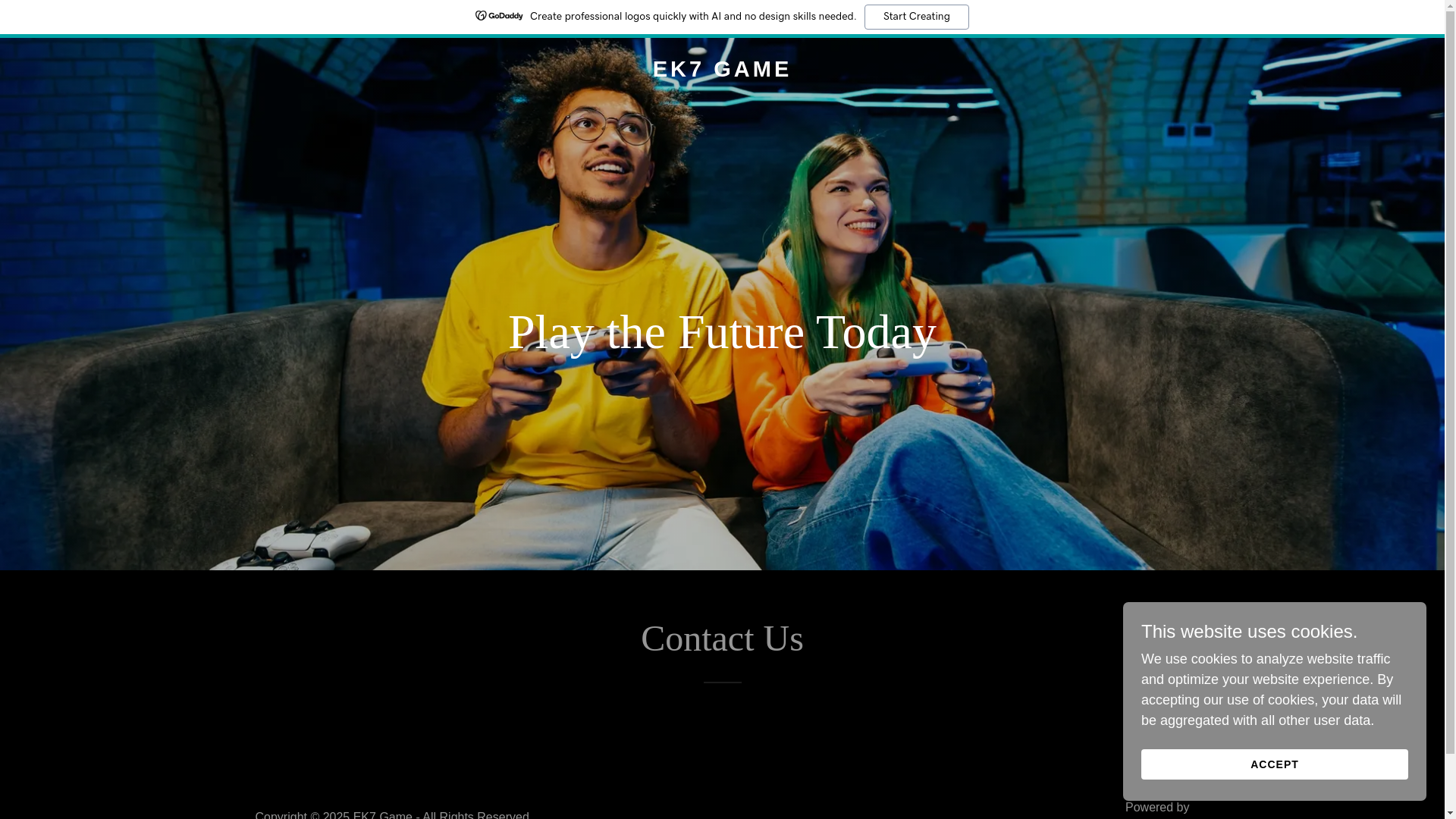 website screenshot of https://ek7-game.in/