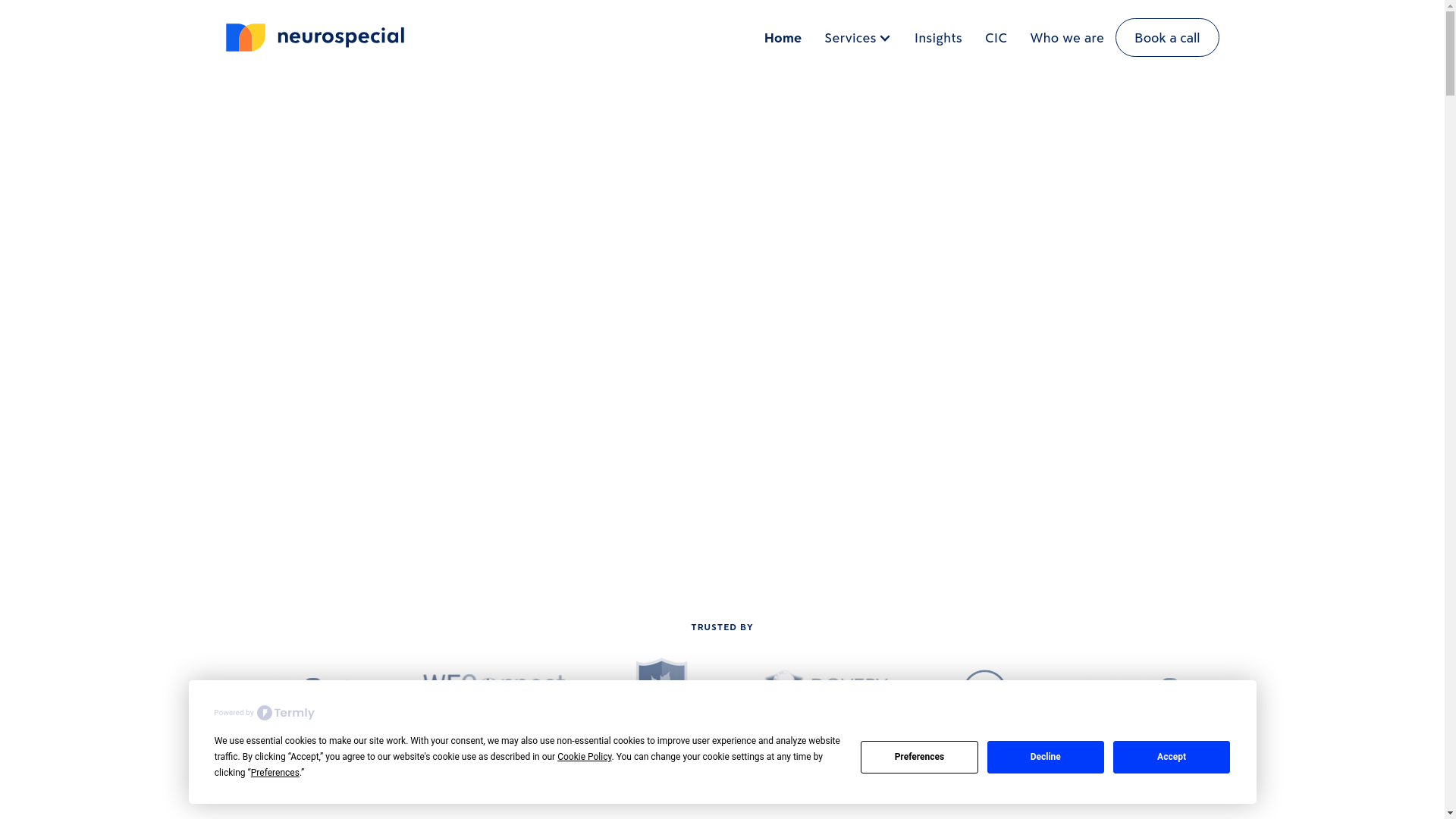 website screenshot of https://teamneurospecial.com/
