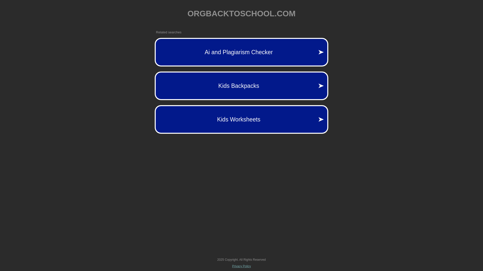 website screenshot of https://orgbacktoschool.com/