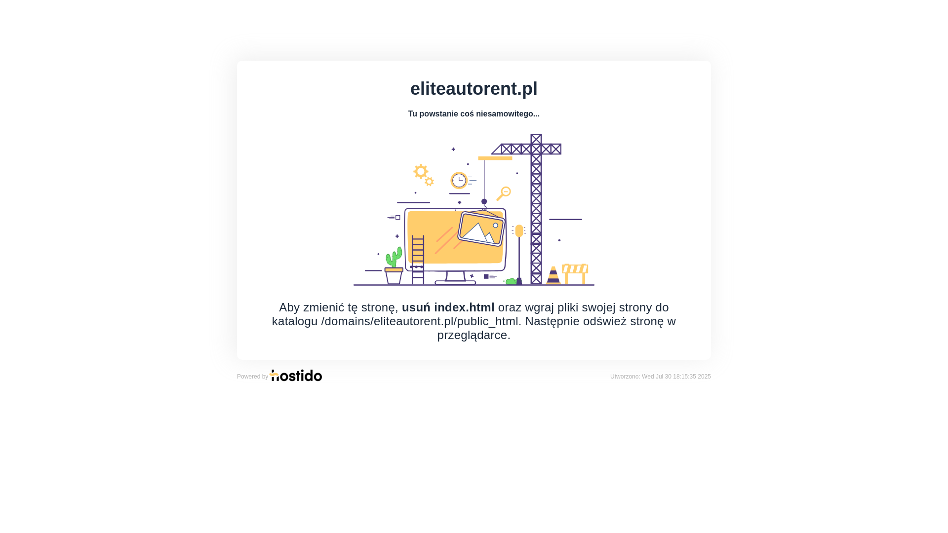 website screenshot of https://eliteautorent.pl/