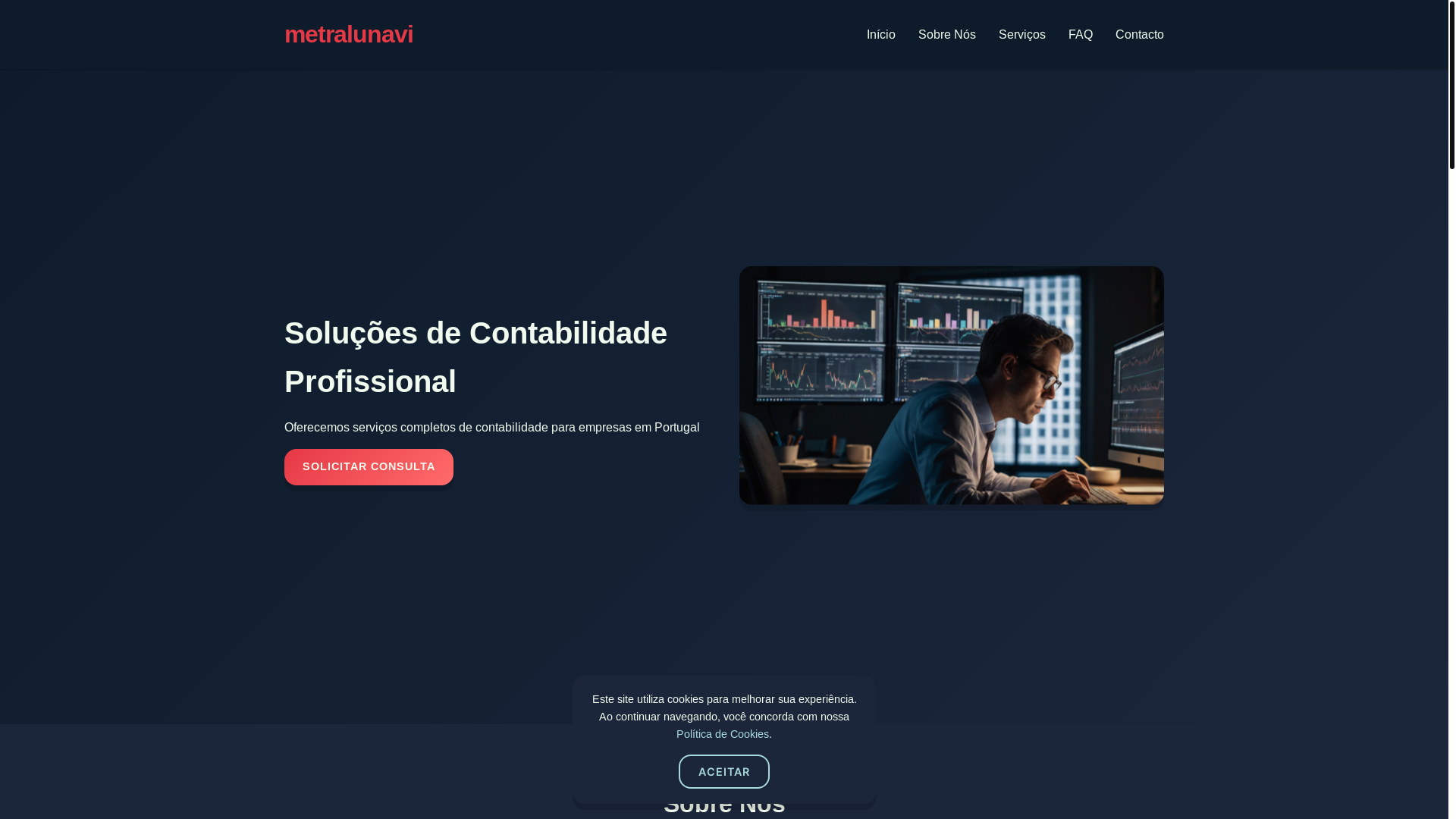 website screenshot of https://metralunavi.com/