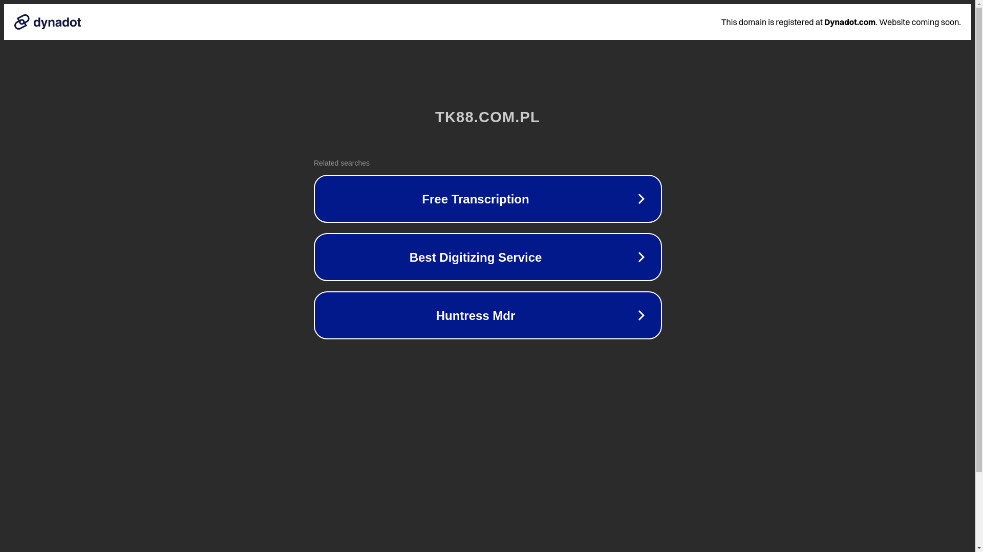 website screenshot of https://tk88.com.pl/