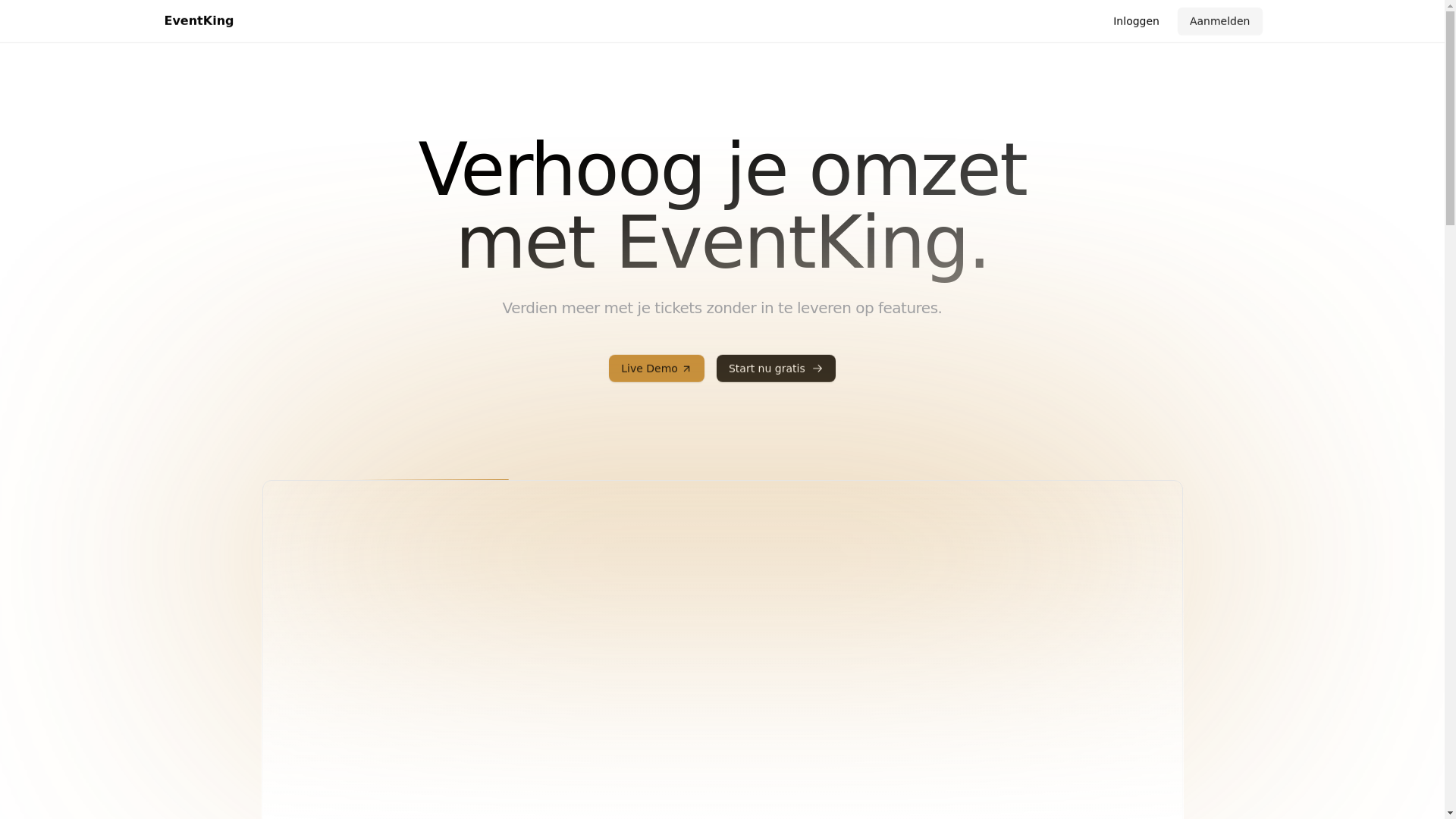 website screenshot of https://eventking-mono.pages.dev/