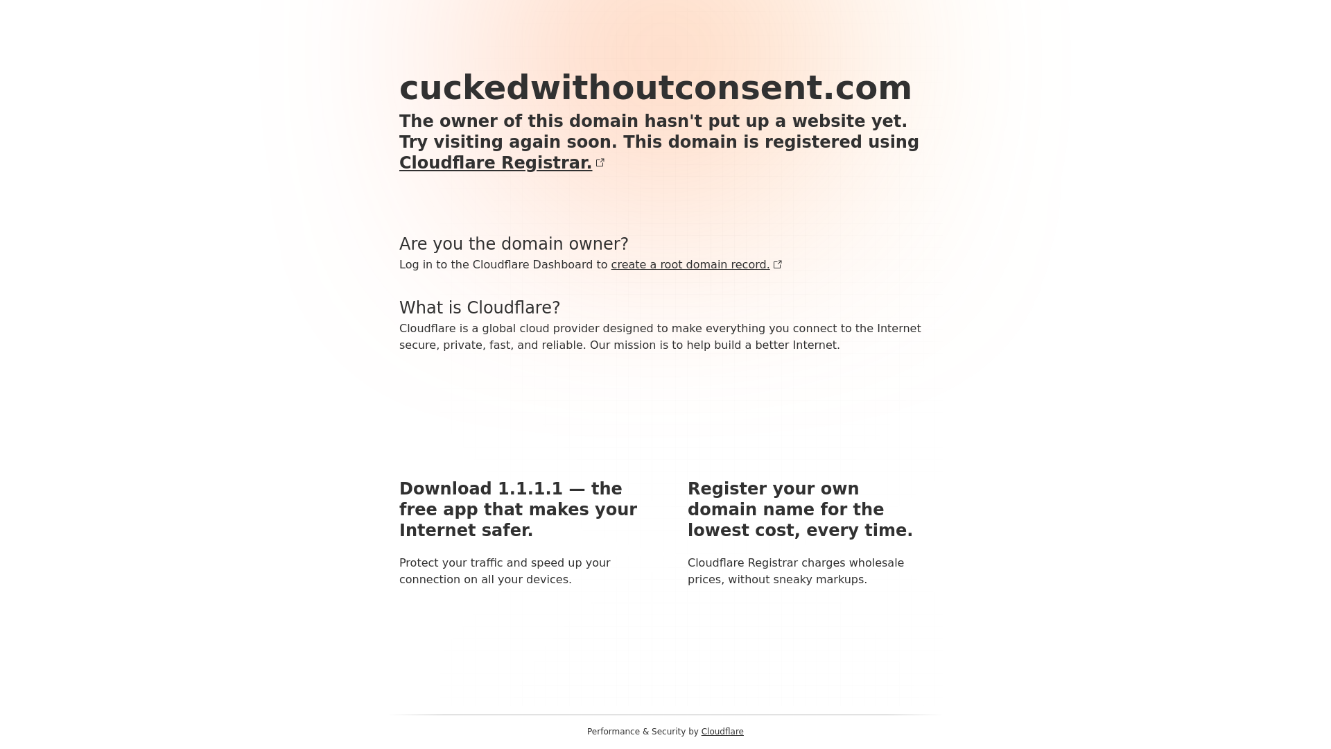 website screenshot of https://cuckedwithoutconsent.com/