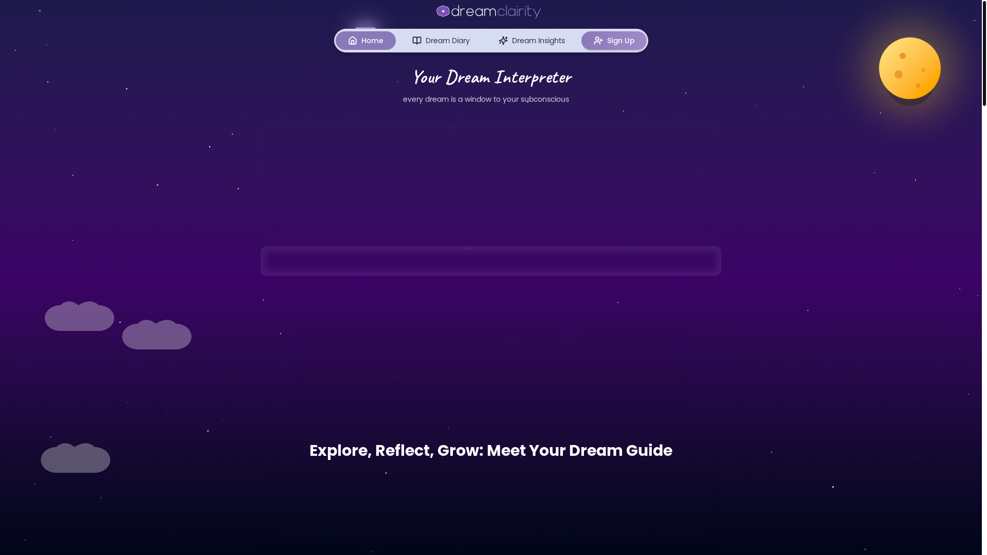 website screenshot of https://dream-clairity.pages.dev/