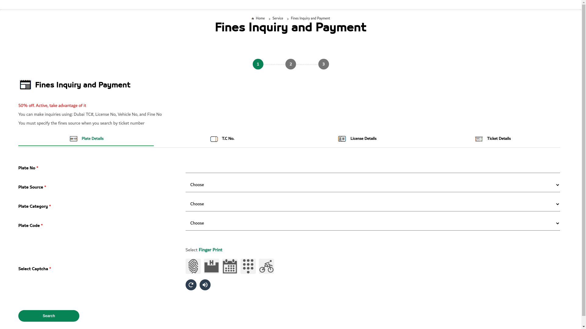 website screenshot of https://policedubai-gov.com/