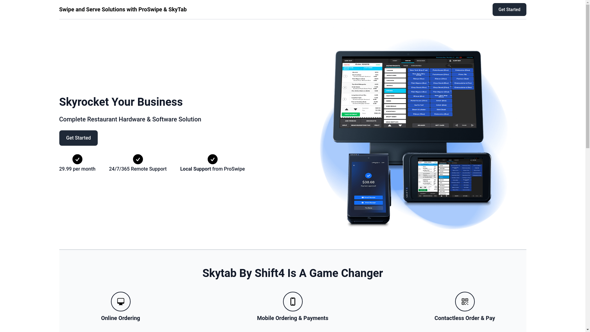 website screenshot of https://swipeandserve.pages.dev/