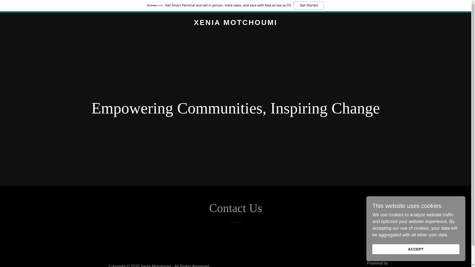 website screenshot of https://xeniamotchoumi.org/
