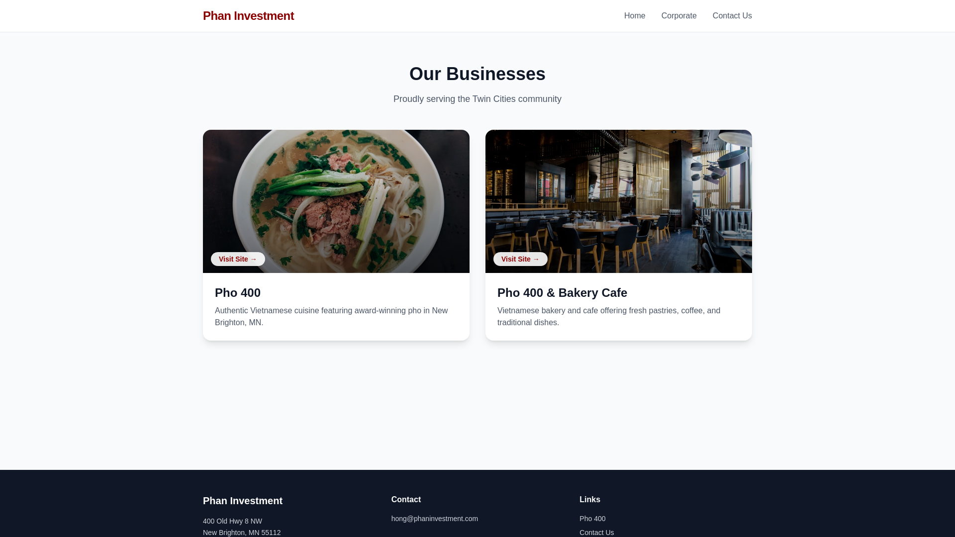 website screenshot of https://phan-investment.pages.dev/