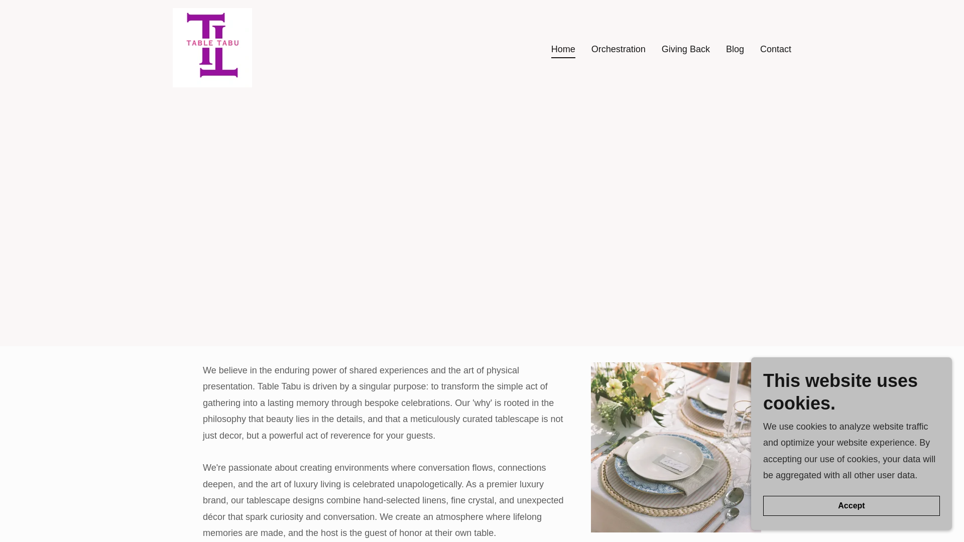 website screenshot of https://tabletabu.co