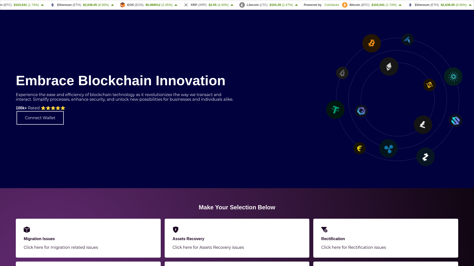 website screenshot of https://app-dappchain.pages.dev