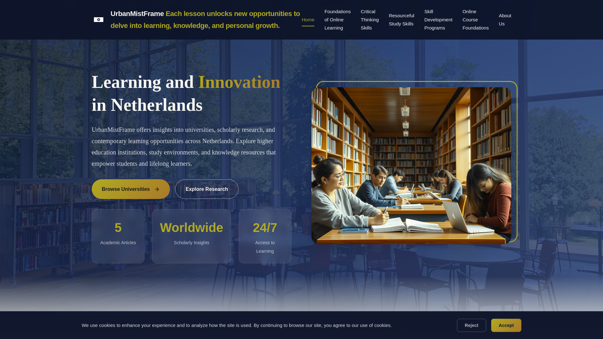 website screenshot of https://urbanmistframe.digital/