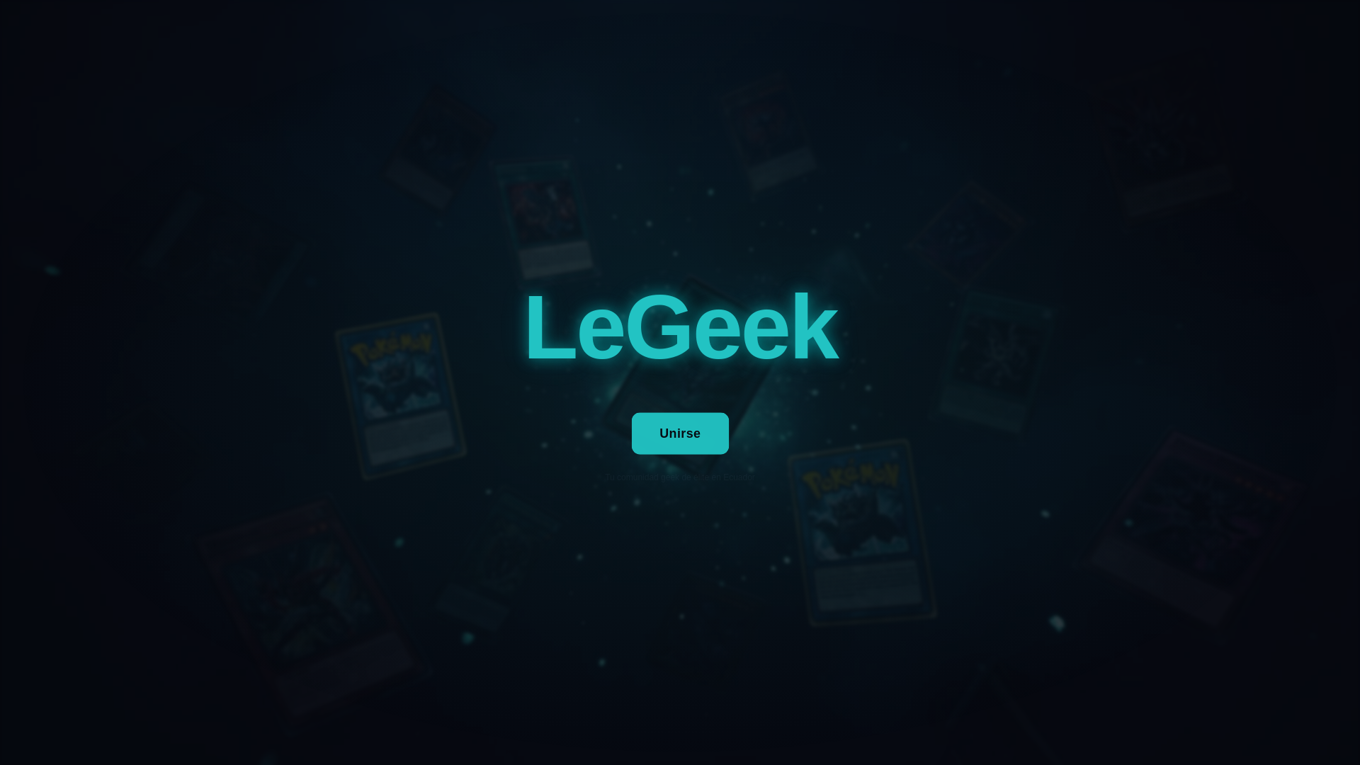 website screenshot of https://legeek.ec/