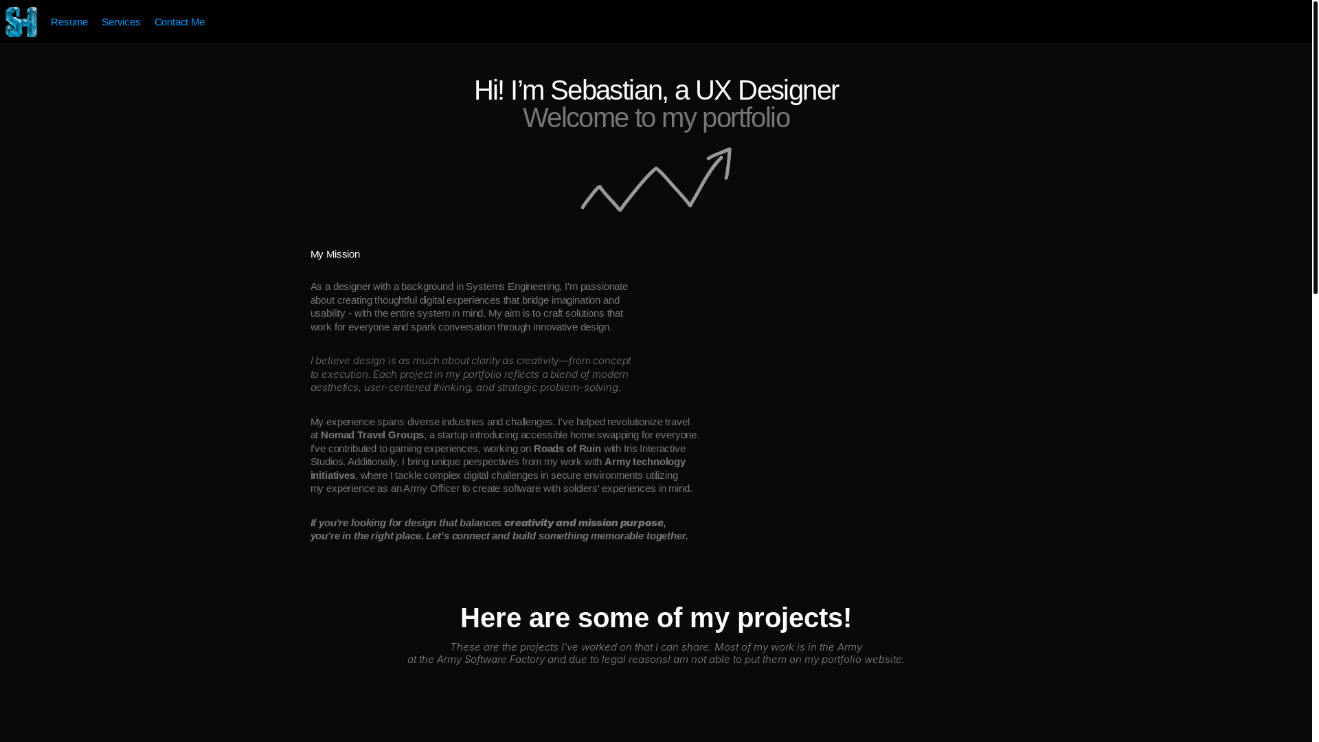 website screenshot of https://sebastianhoung.com/