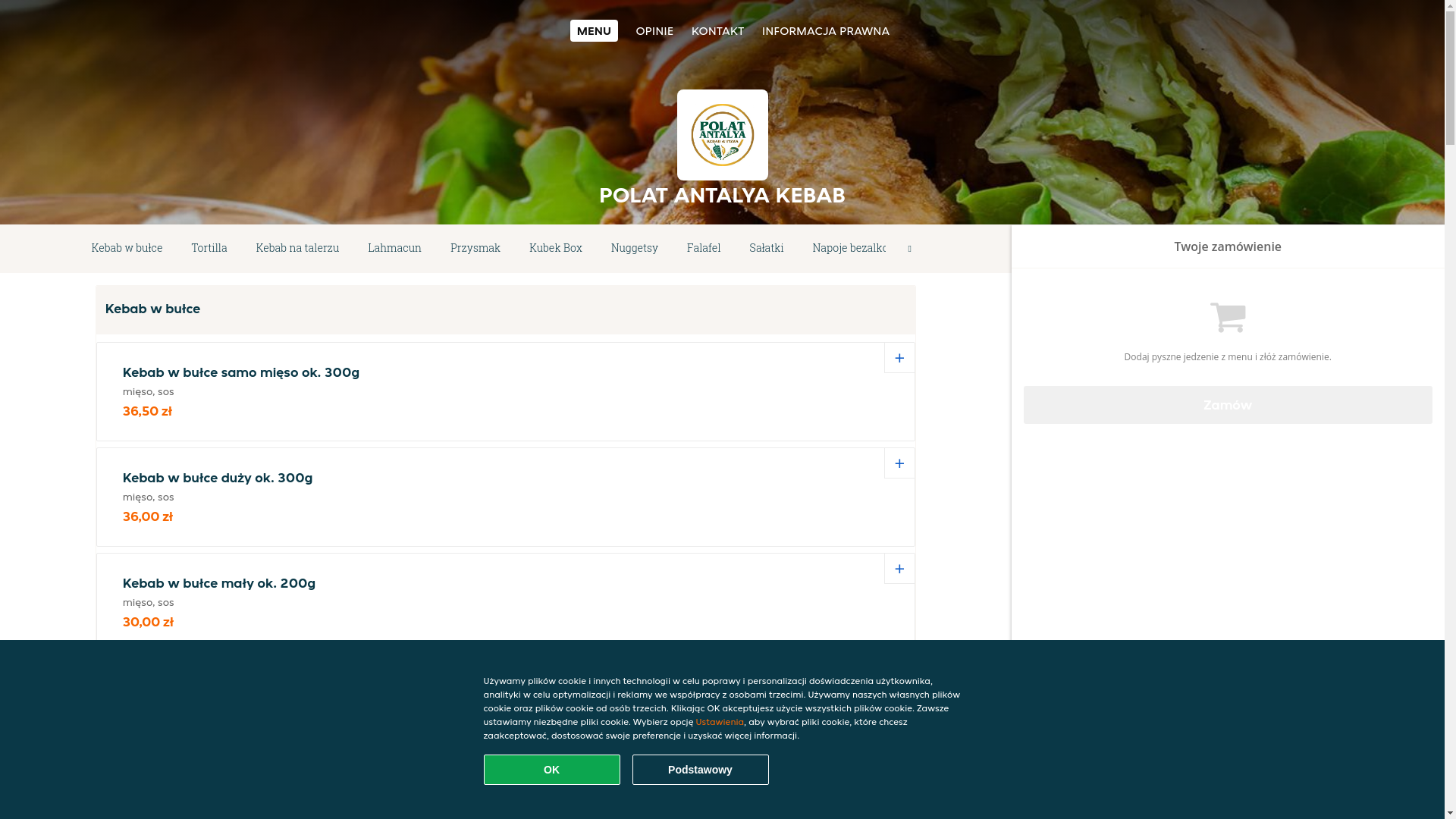 website screenshot of https://polat-antalya-kebab-olawa.pl/