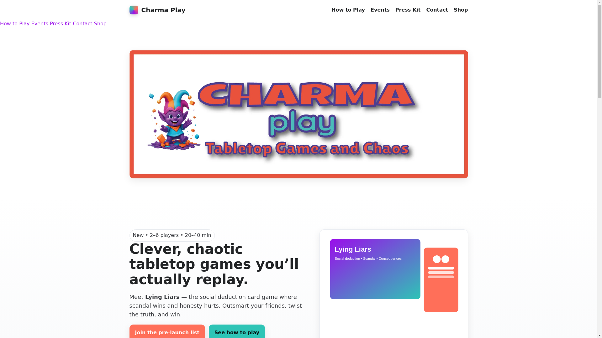 website screenshot of https://charma-play.pages.dev/