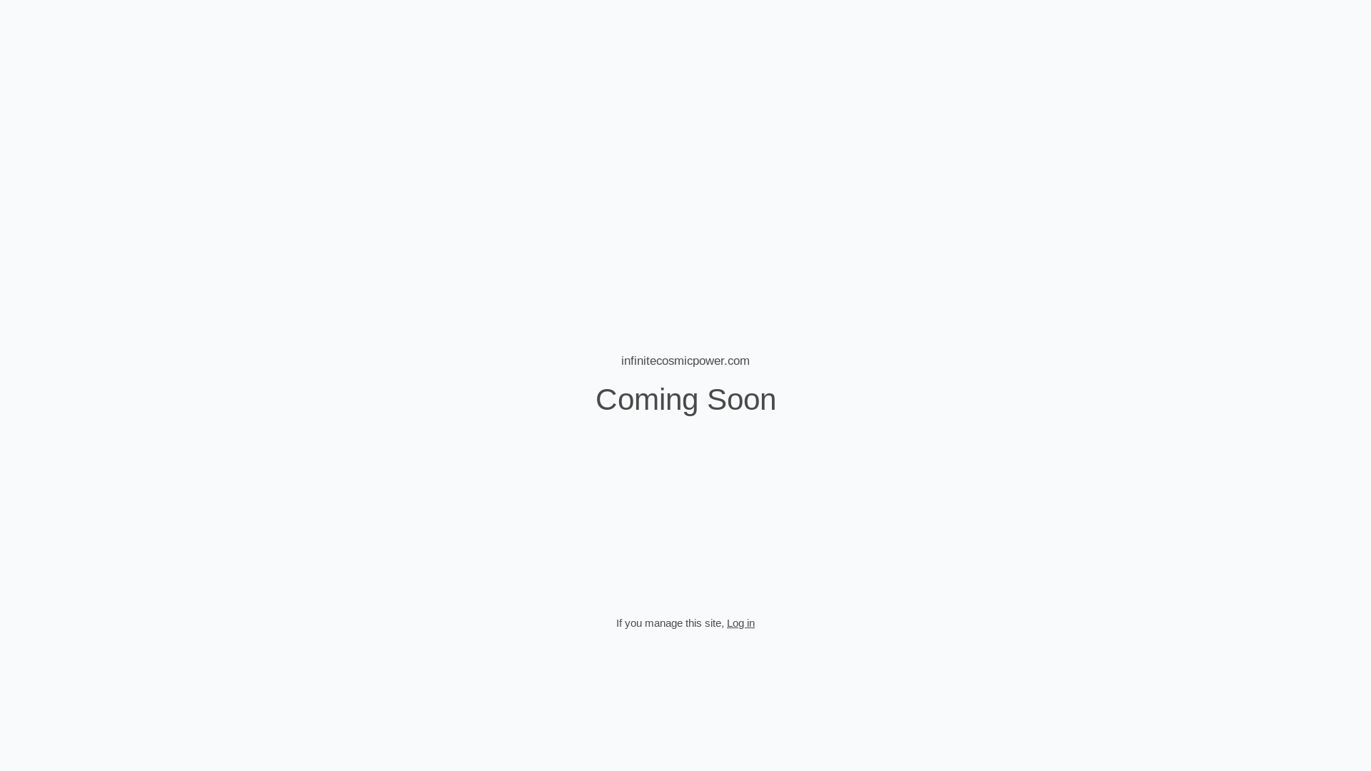 website screenshot of https://infinitecosmicpower.com/
