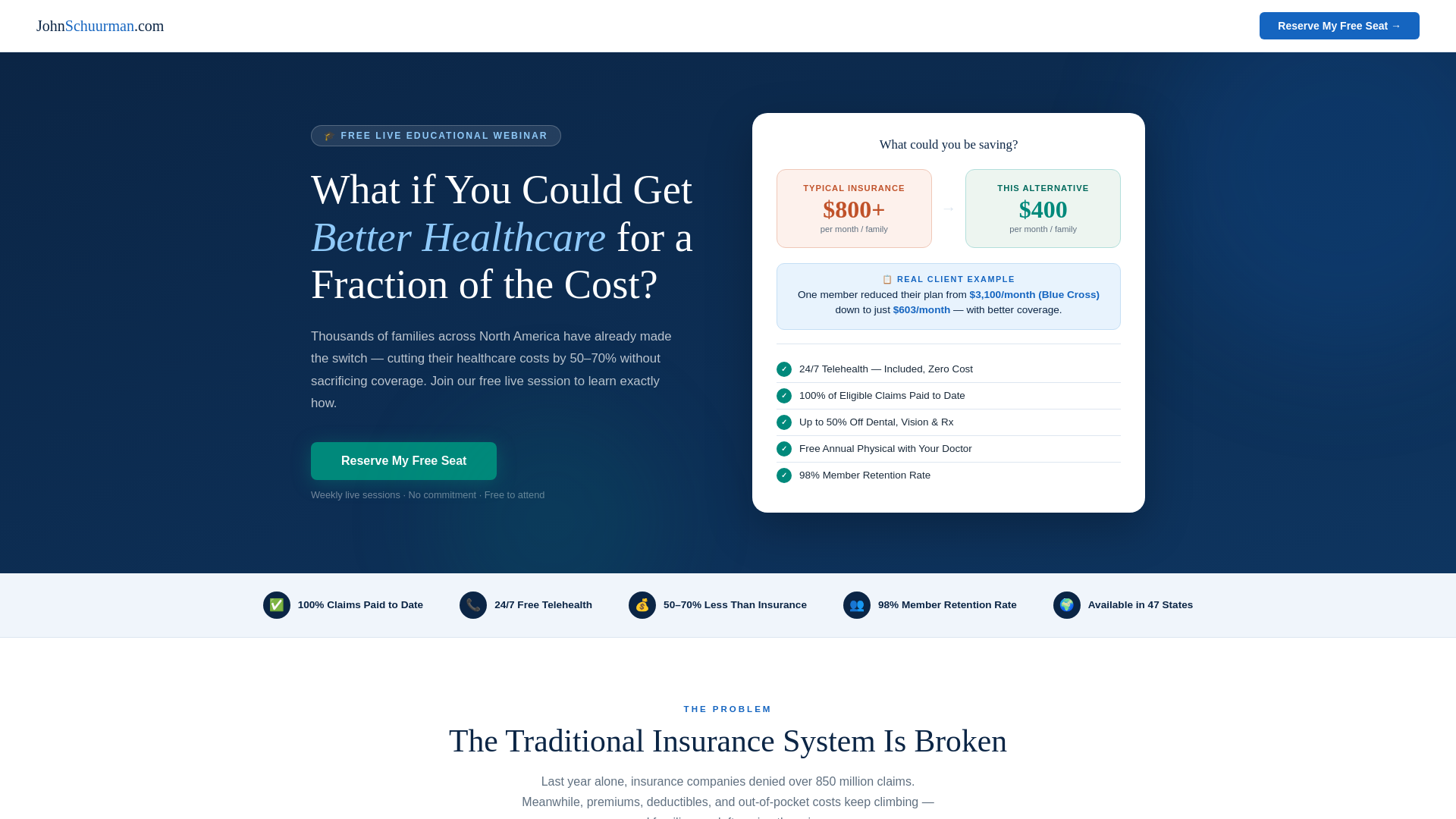 website screenshot of https://johnschuurman.com/