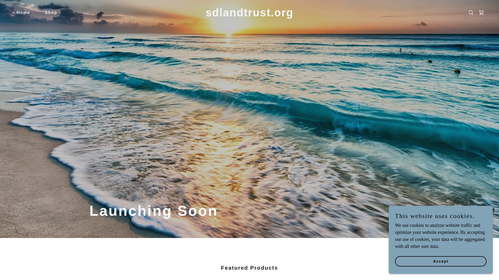 website screenshot of https://sdlandtrust.org/